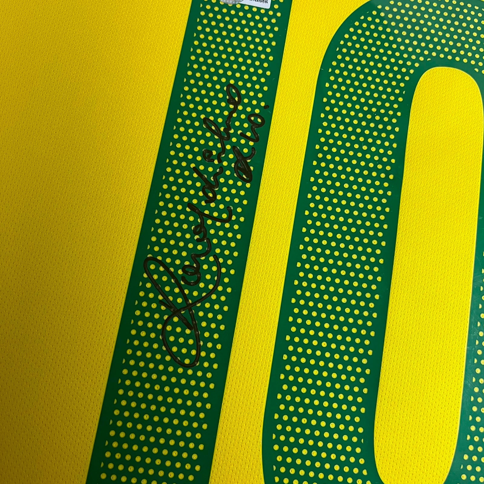 Ronaldinho Signed Jersey Framed