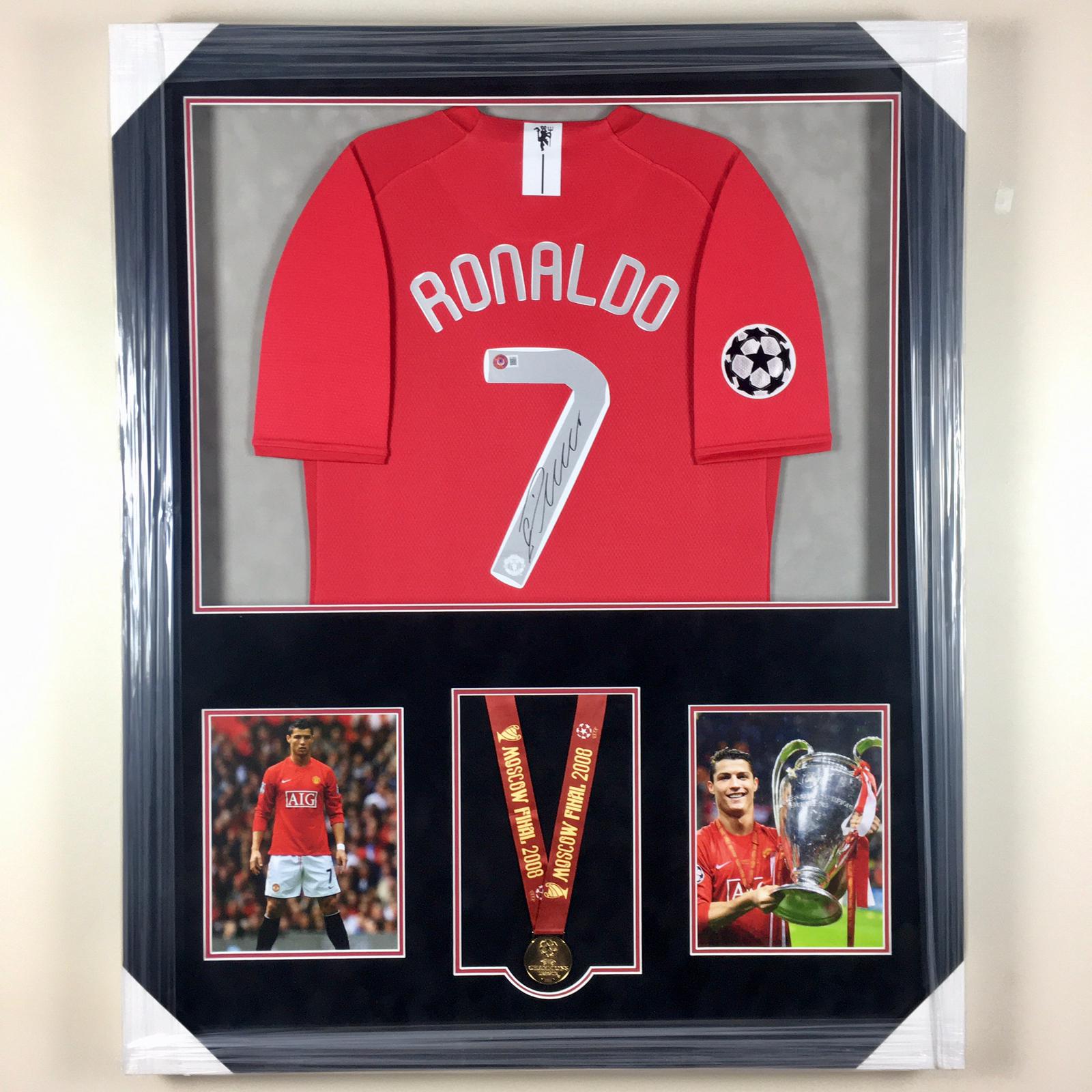 Cristiano Ronaldo Signed Jersey Framed