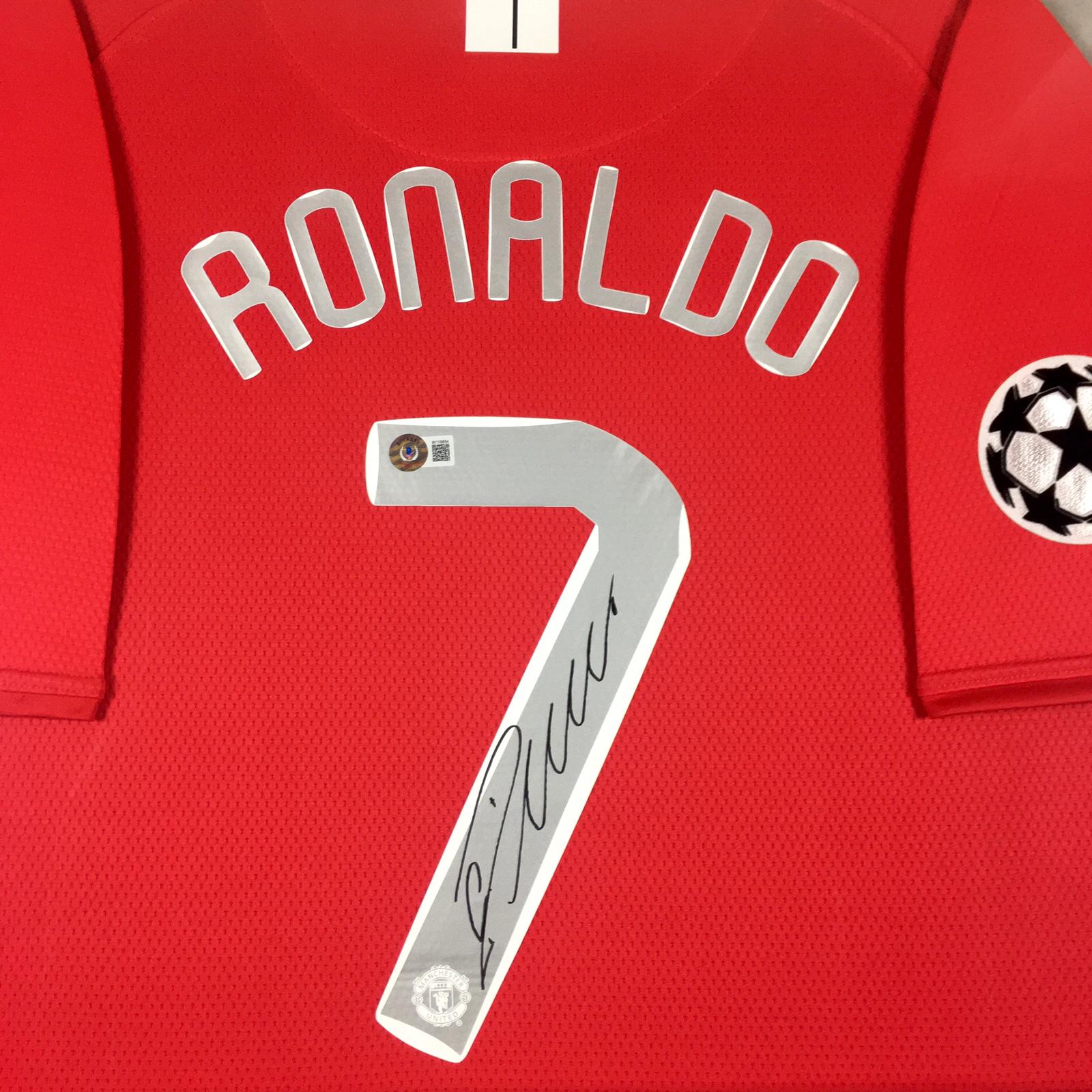 Cristiano Ronaldo Signed Jersey Framed