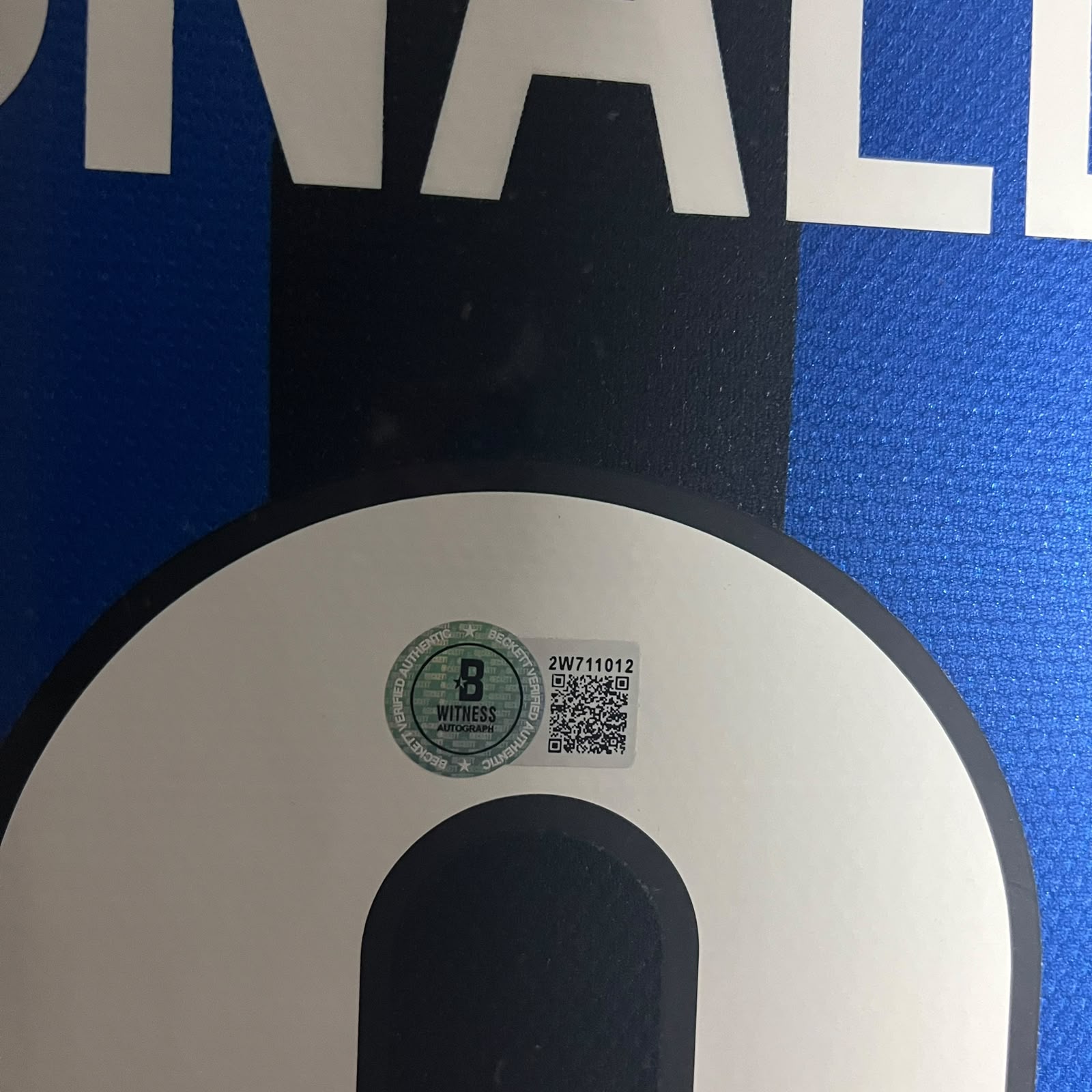 Ronaldo Nazario Signed Jersey Framed