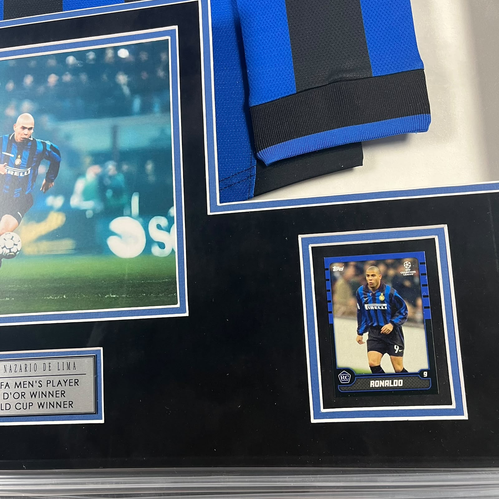 Ronaldo Nazario Signed Jersey Framed