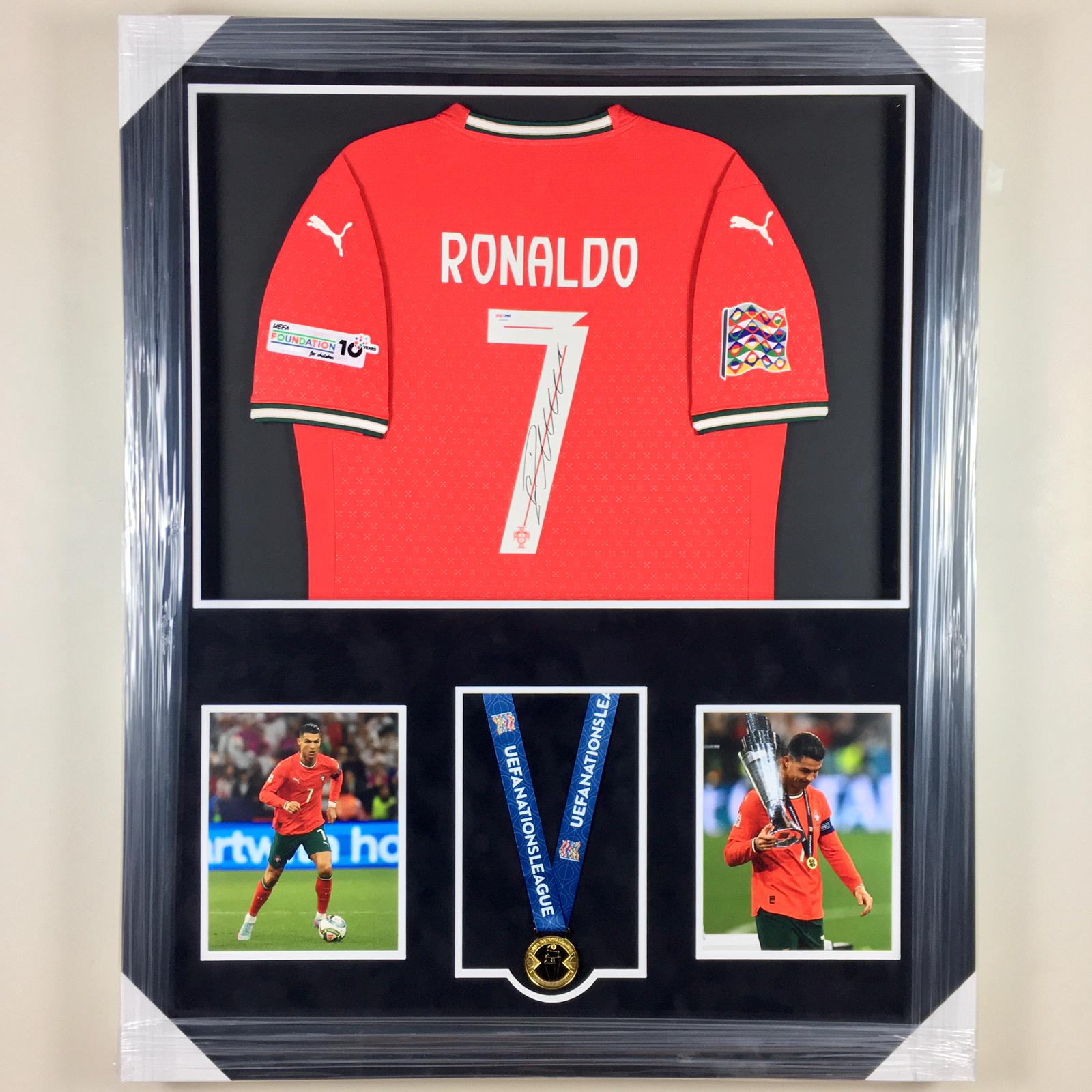 Cristiano Ronaldo Signed Jersey Framed
