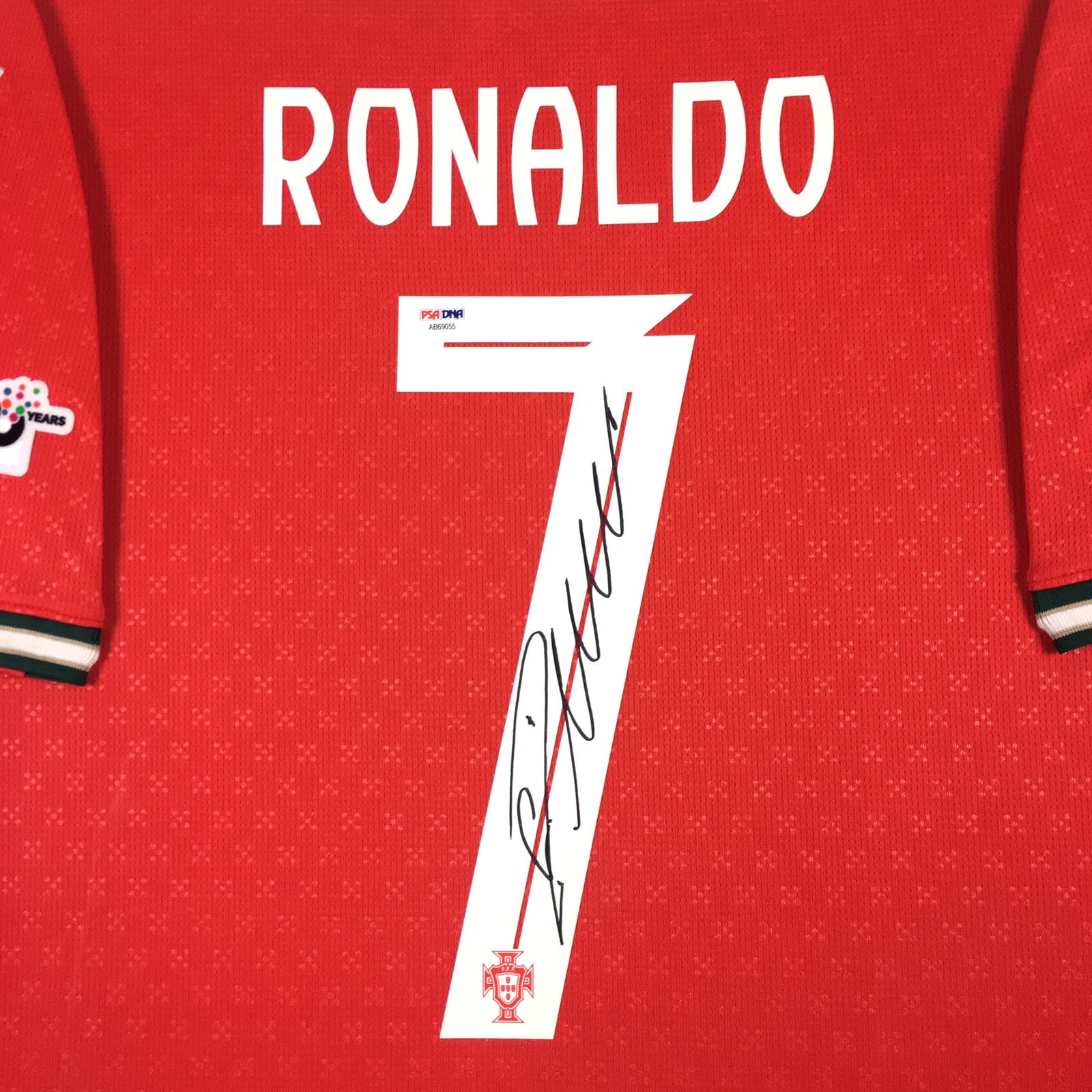 Cristiano Ronaldo Signed Jersey Framed