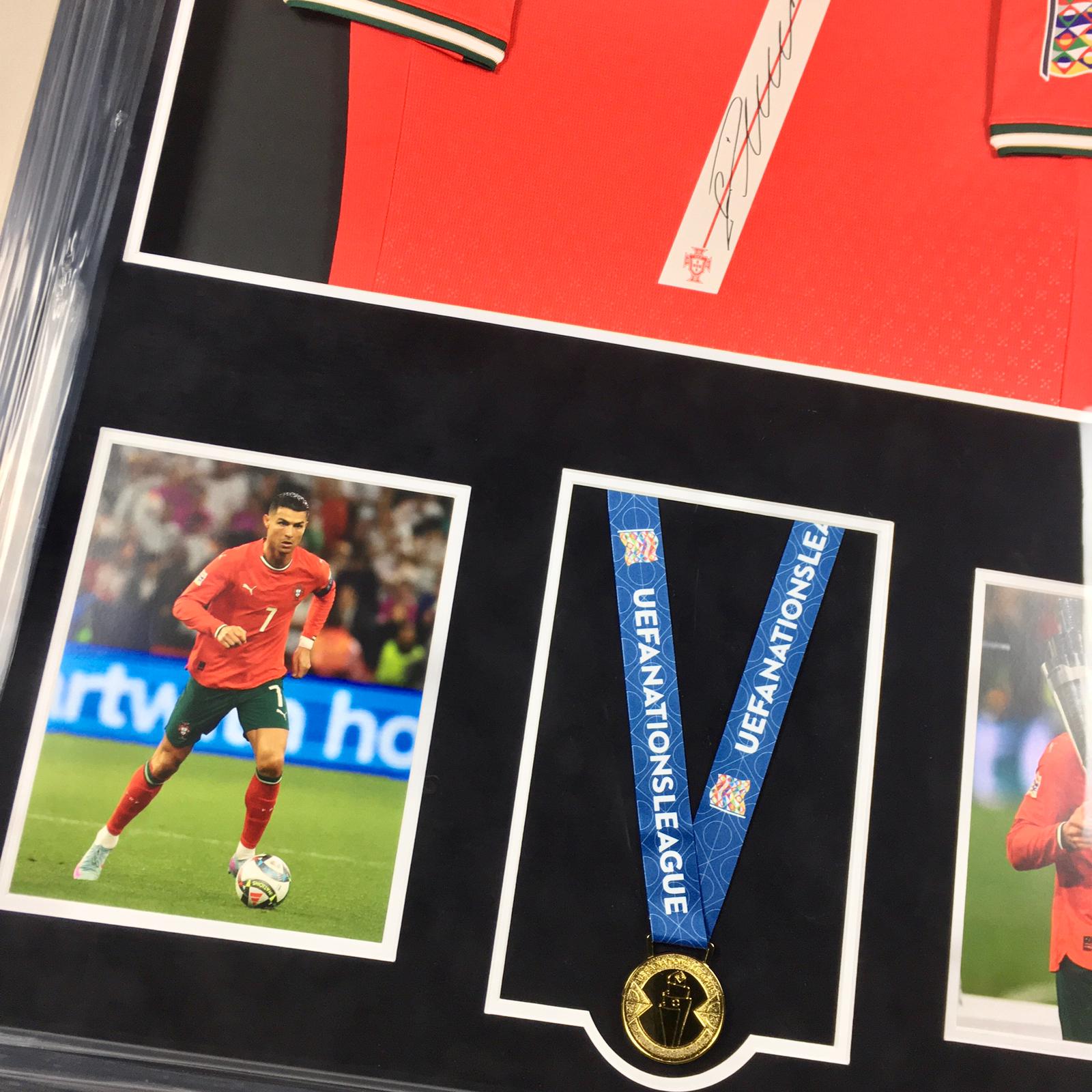 Cristiano Ronaldo Signed Jersey Framed
