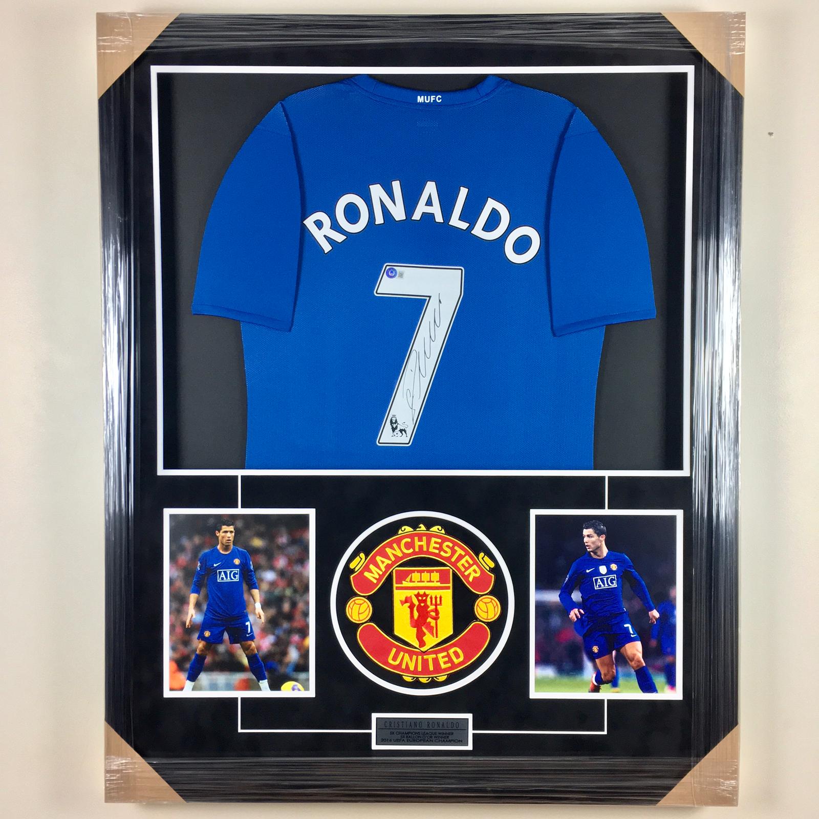 Cristiano Ronaldo Signed Jersey Framed