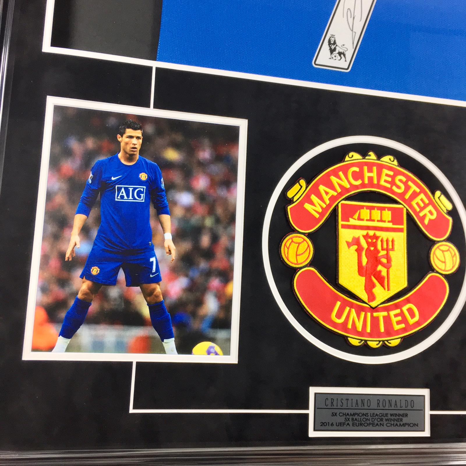 Cristiano Ronaldo Signed Jersey Framed