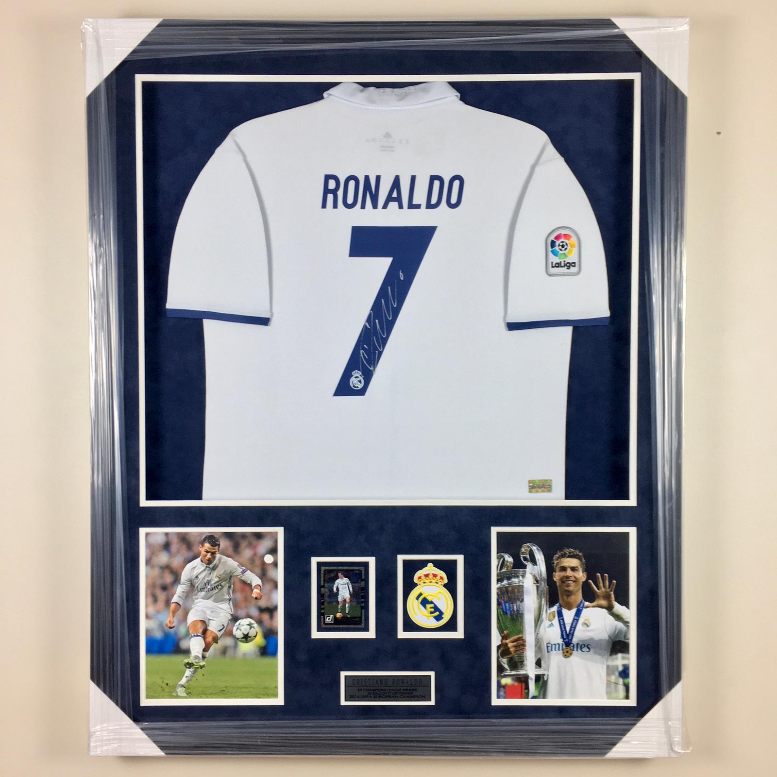 Cristiano Ronaldo Signed Jersey Framed