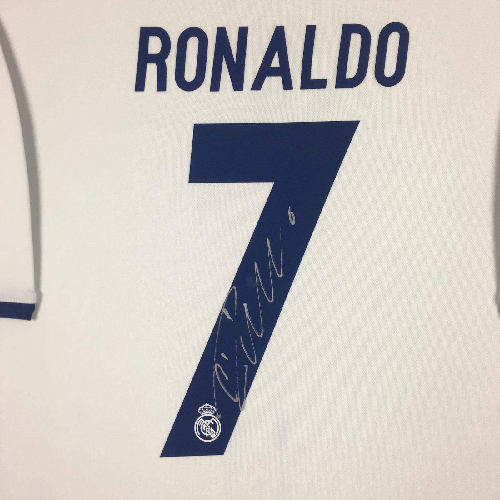 Cristiano Ronaldo Signed Jersey Framed