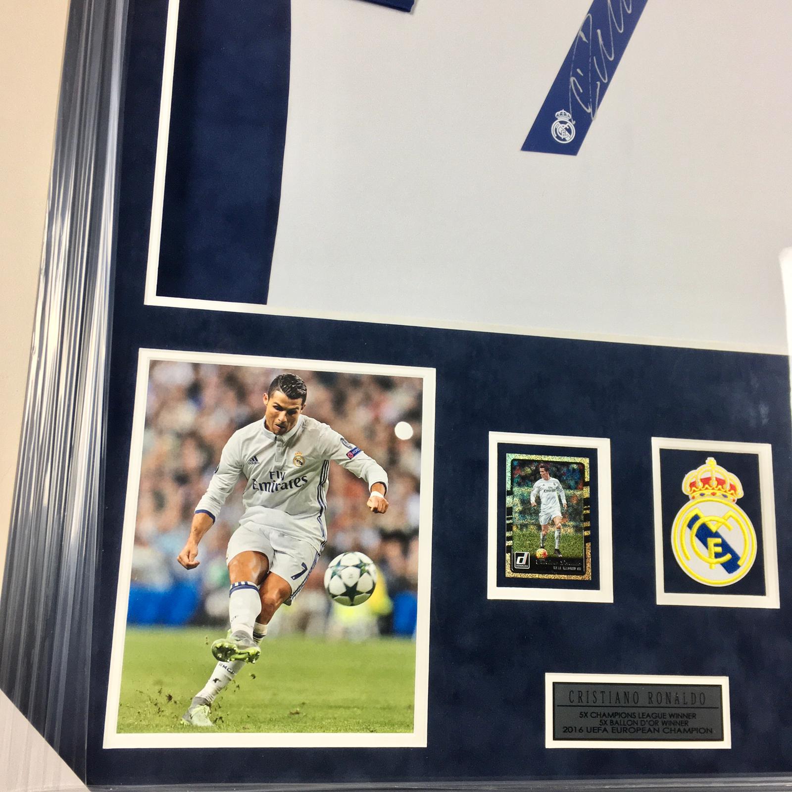 Cristiano Ronaldo Signed Jersey Framed