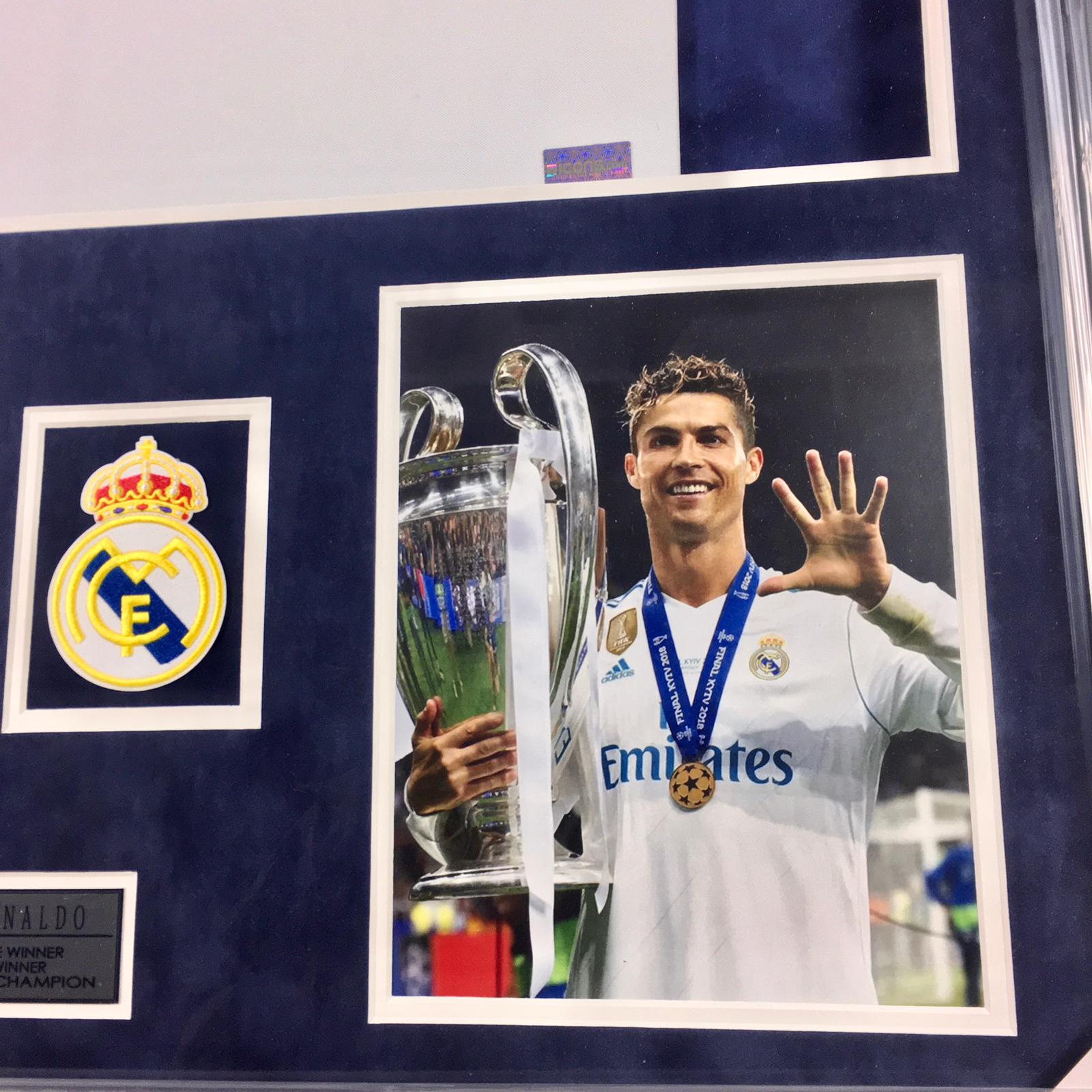Cristiano Ronaldo Signed Jersey Framed