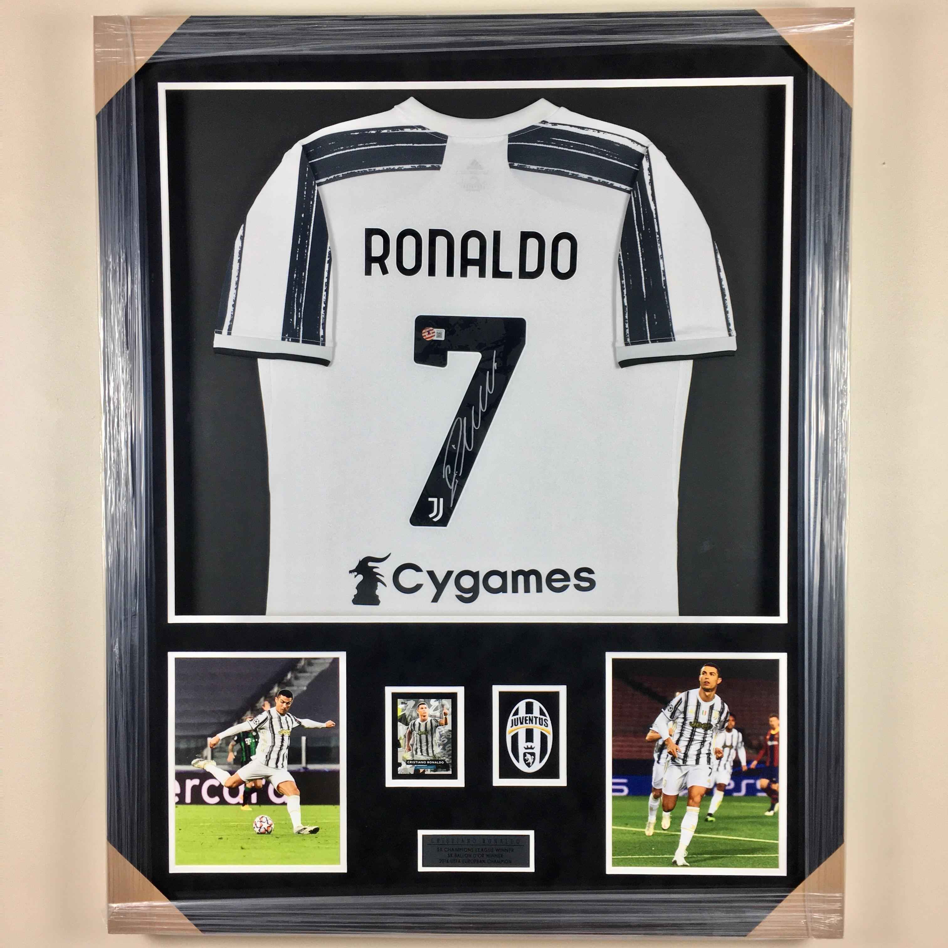 Cristiano Ronaldo Signed Jersey Framed