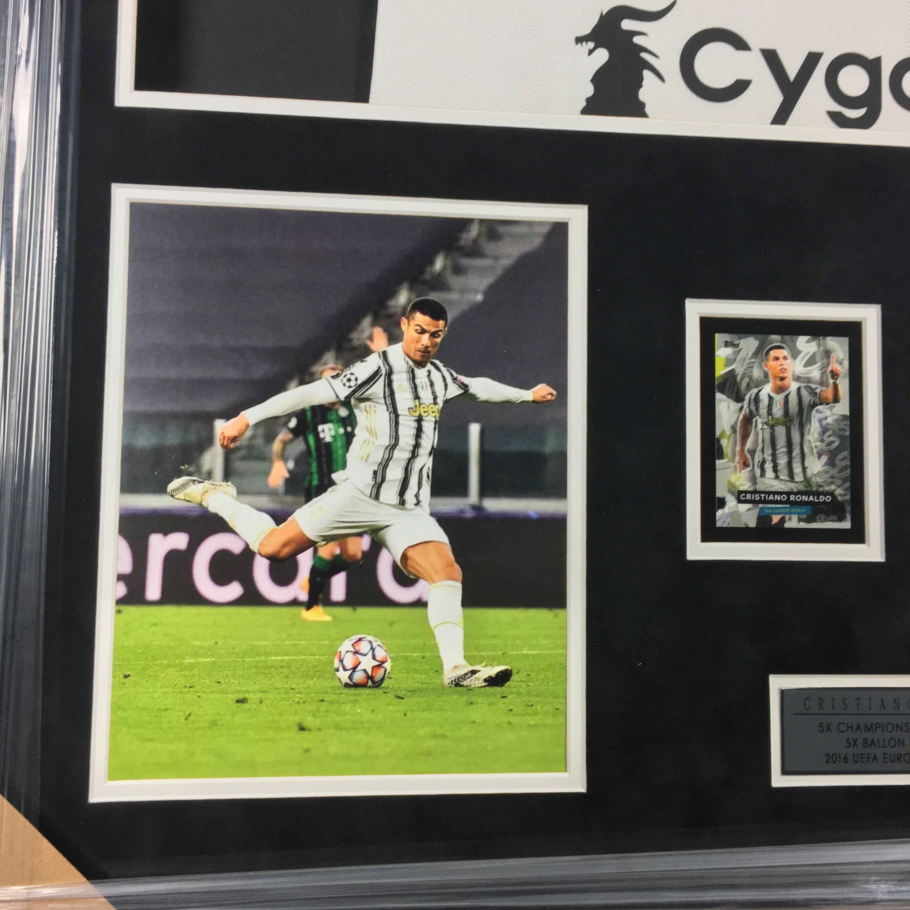 Cristiano Ronaldo Signed Jersey Framed