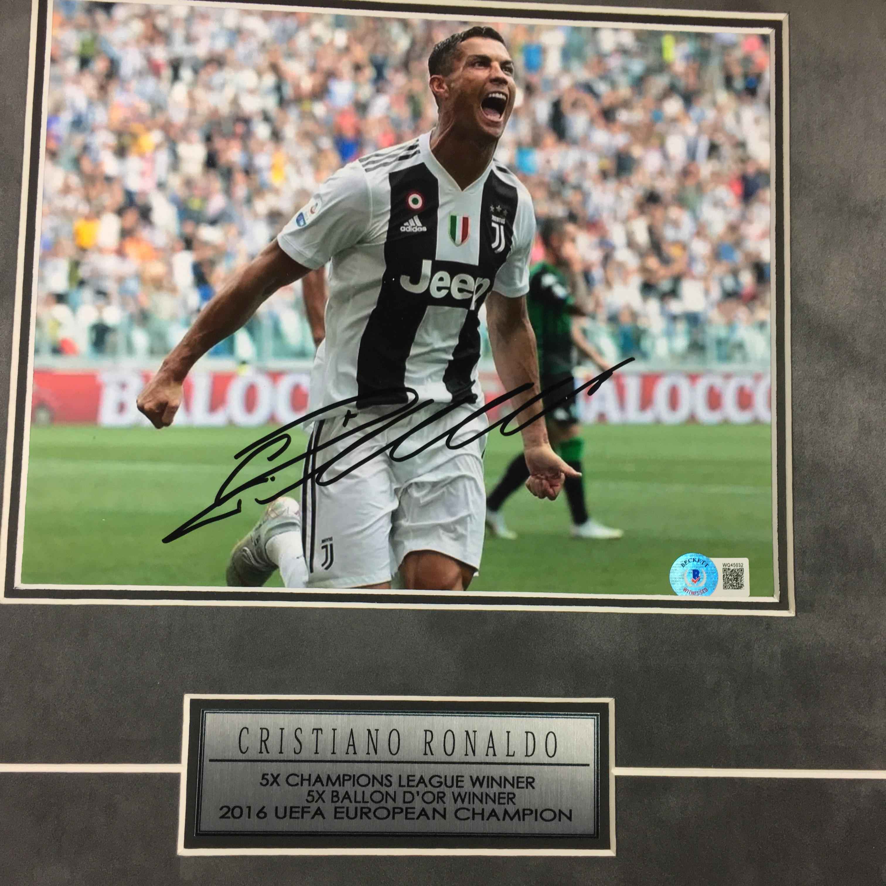 Cristiano Ronaldo Signed Photo Framed