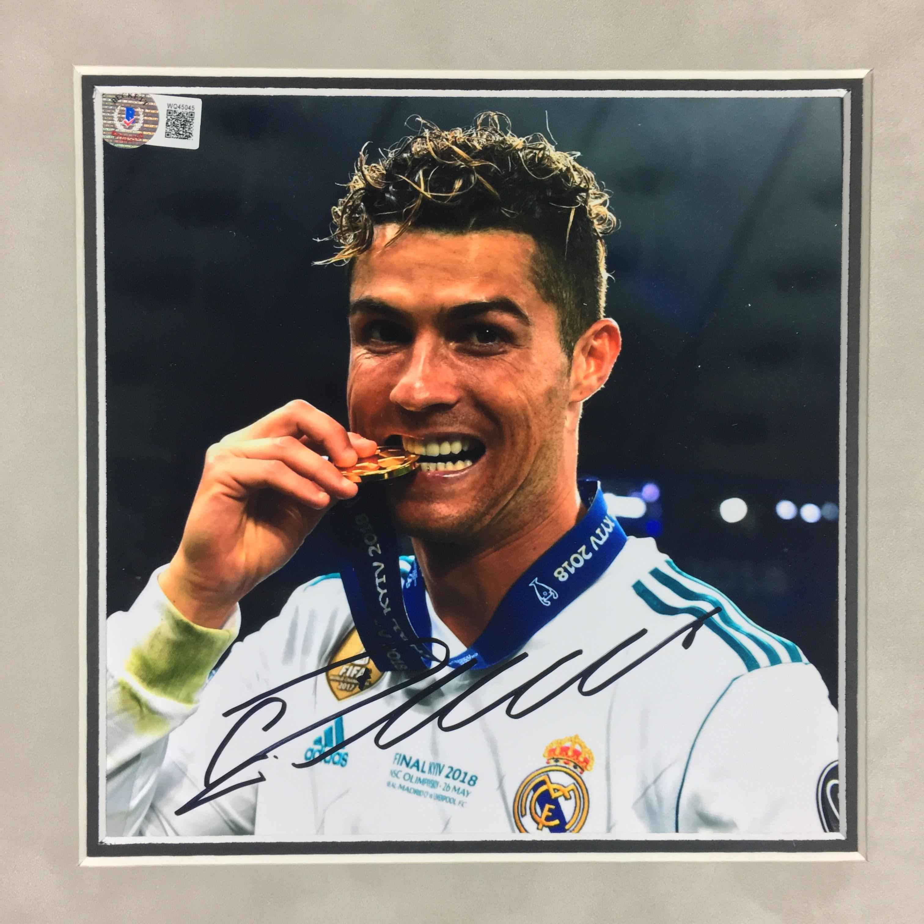 Cristiano Ronaldo Signed Photo Framed