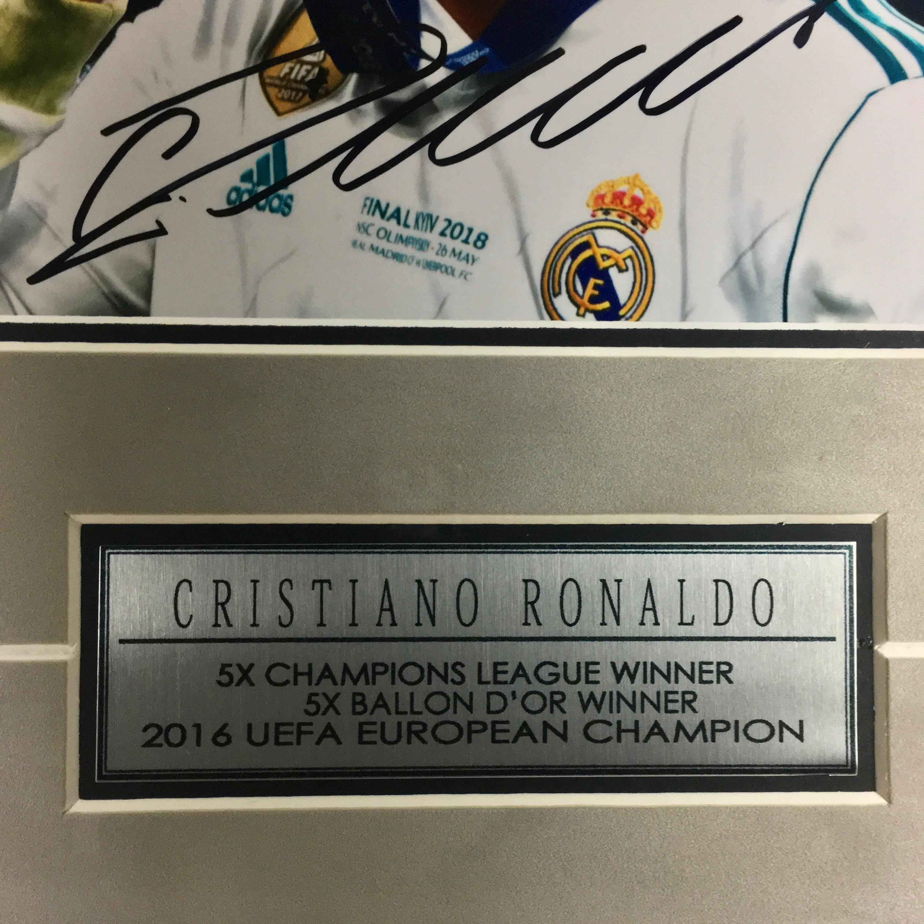 Cristiano Ronaldo Signed Photo Framed