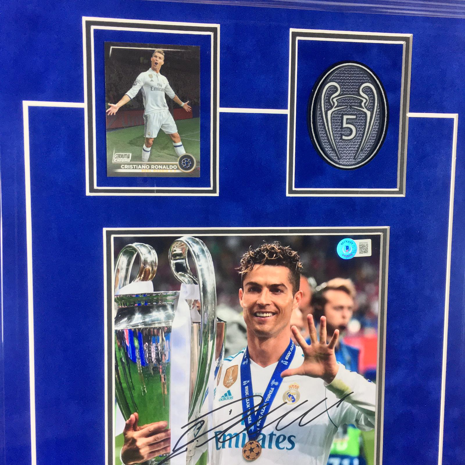 Cristiano Ronaldo Signed Photo Framed