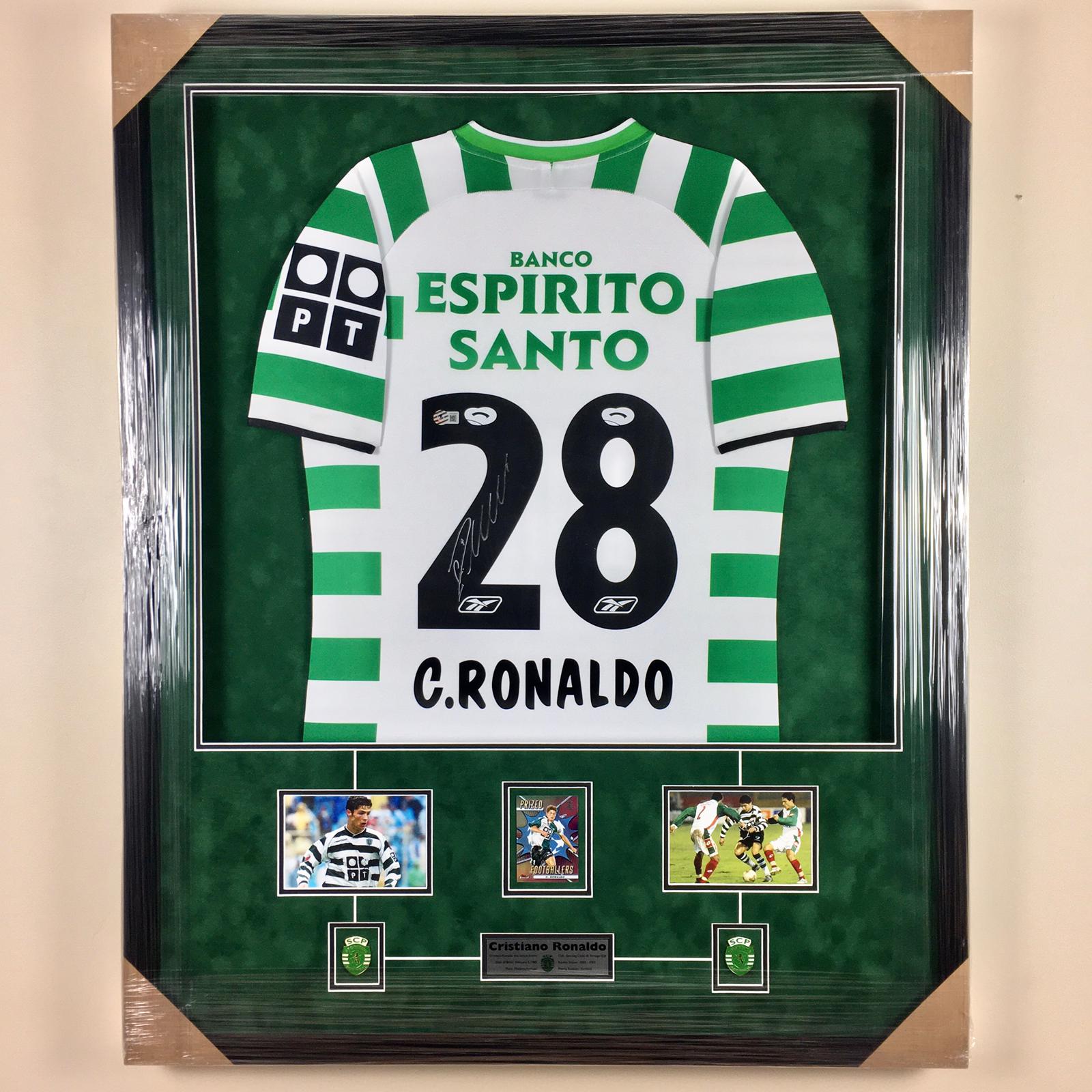 Cristiano Ronaldo Signed Jersey Framed