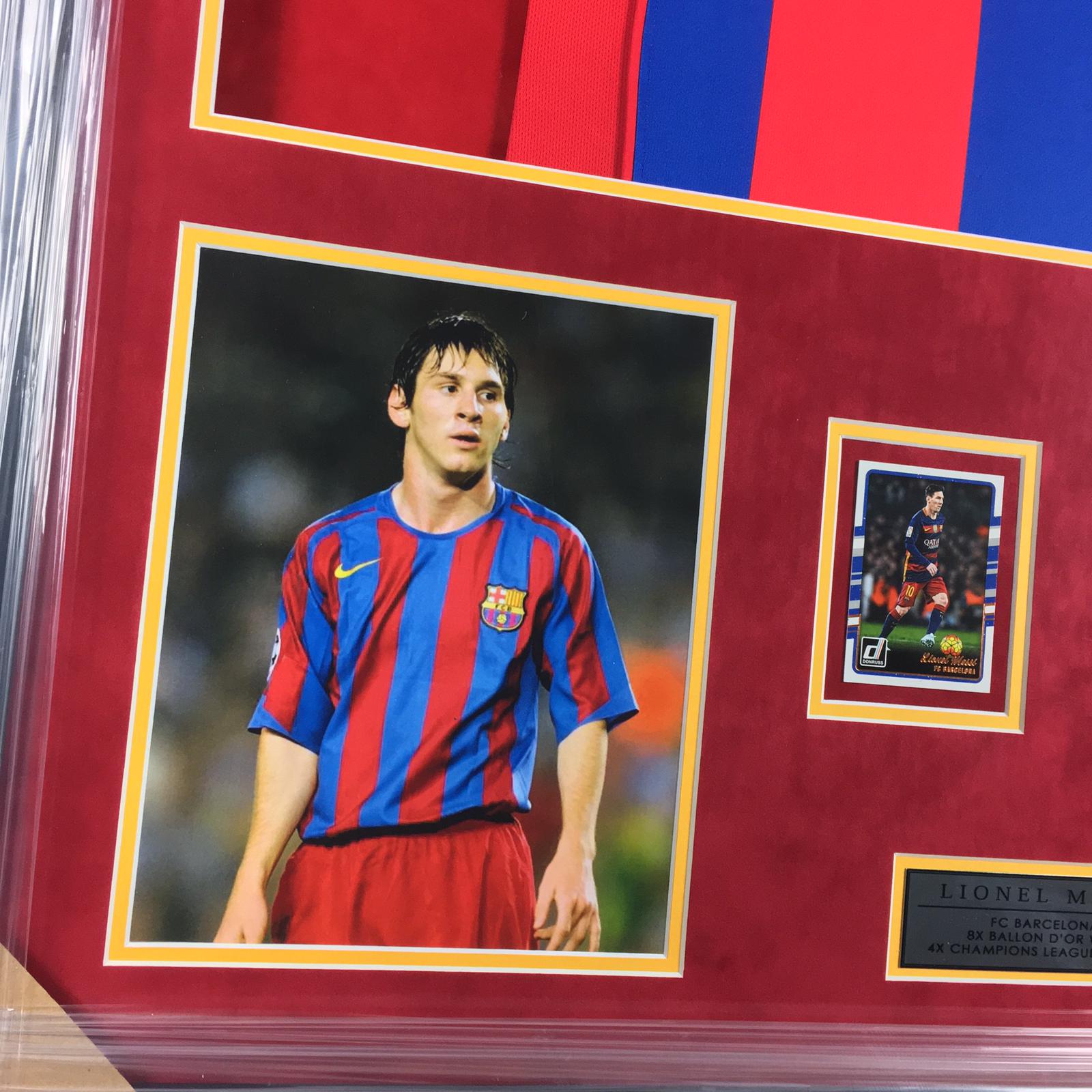 Lionel Messi Signed Jersey Framed