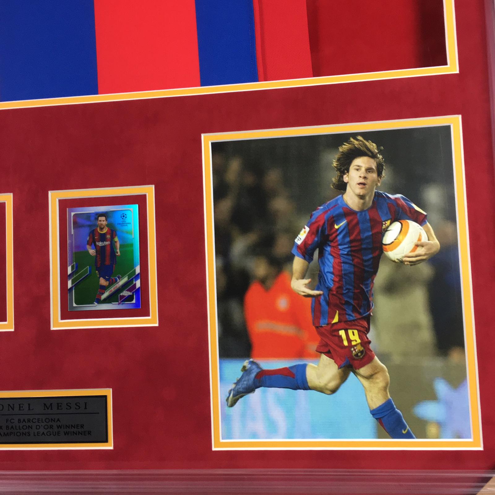 Lionel Messi Signed Jersey Framed