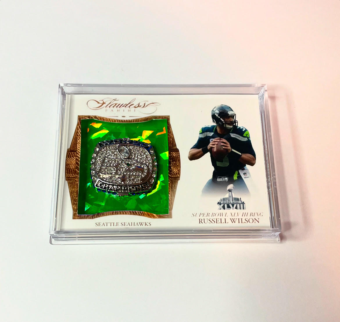 Custom Russel Wilson Ring Card