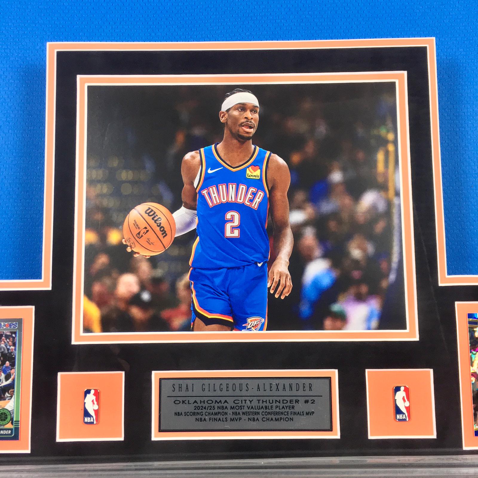 Shai Gilgeous-Alexander Signed Jersey Framed