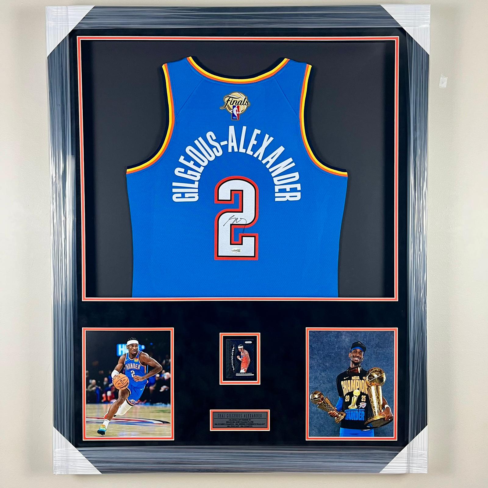 Shai Gilgeous-Alexander Signed Jersey Framed