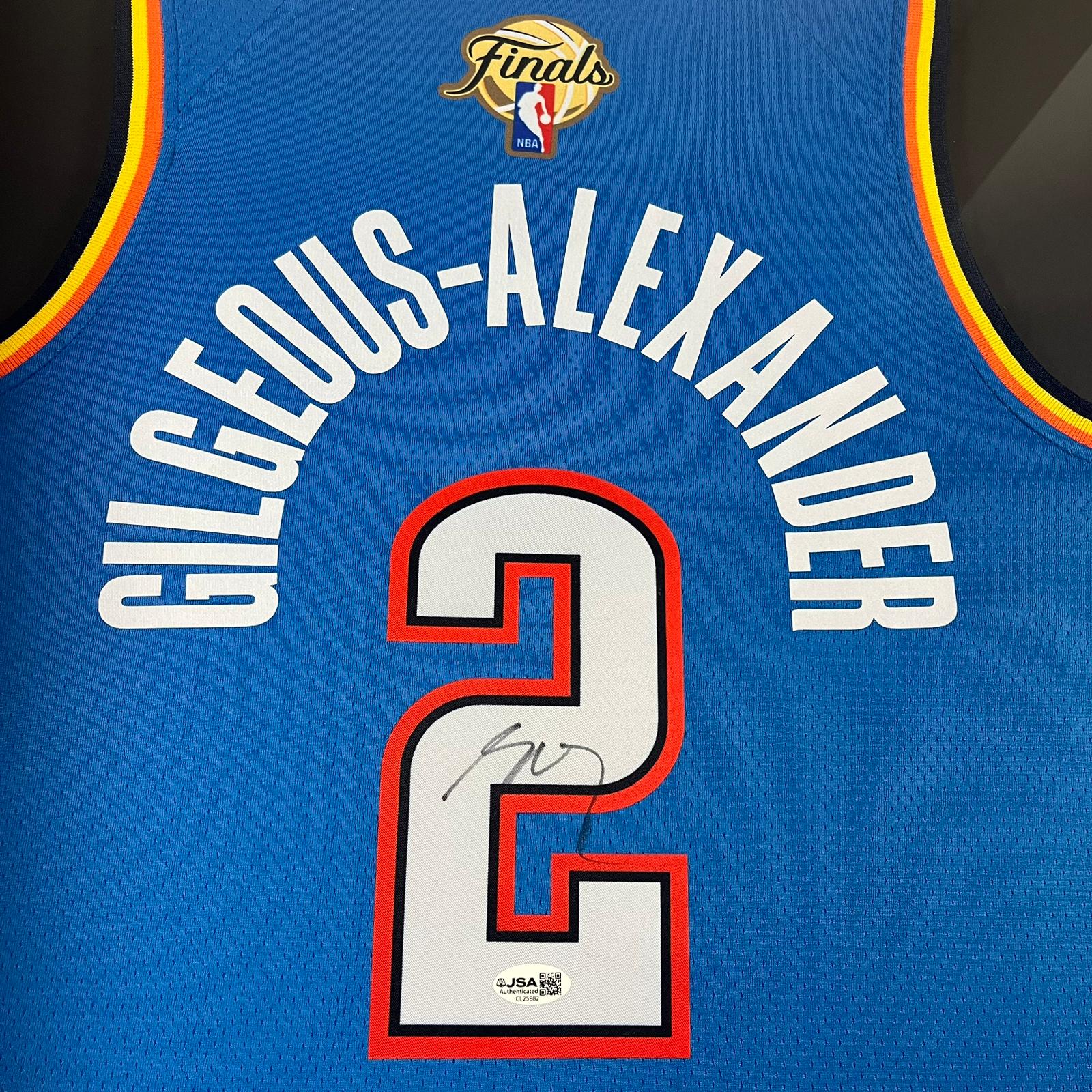 Shai Gilgeous-Alexander Signed Jersey Framed