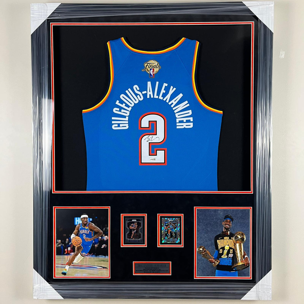 Shai Gilgeous-Alexander Signed Jersey Framed