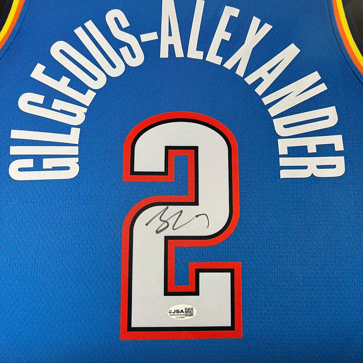 Shai Gilgeous-Alexander Signed Jersey Framed