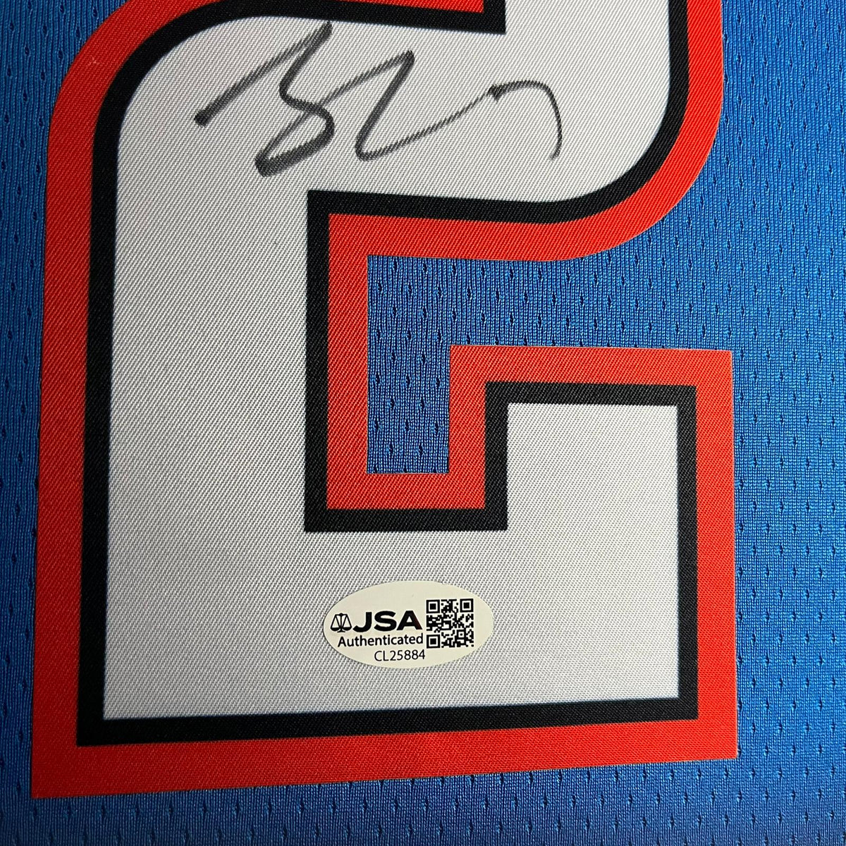 Shai Gilgeous-Alexander Signed Jersey Framed