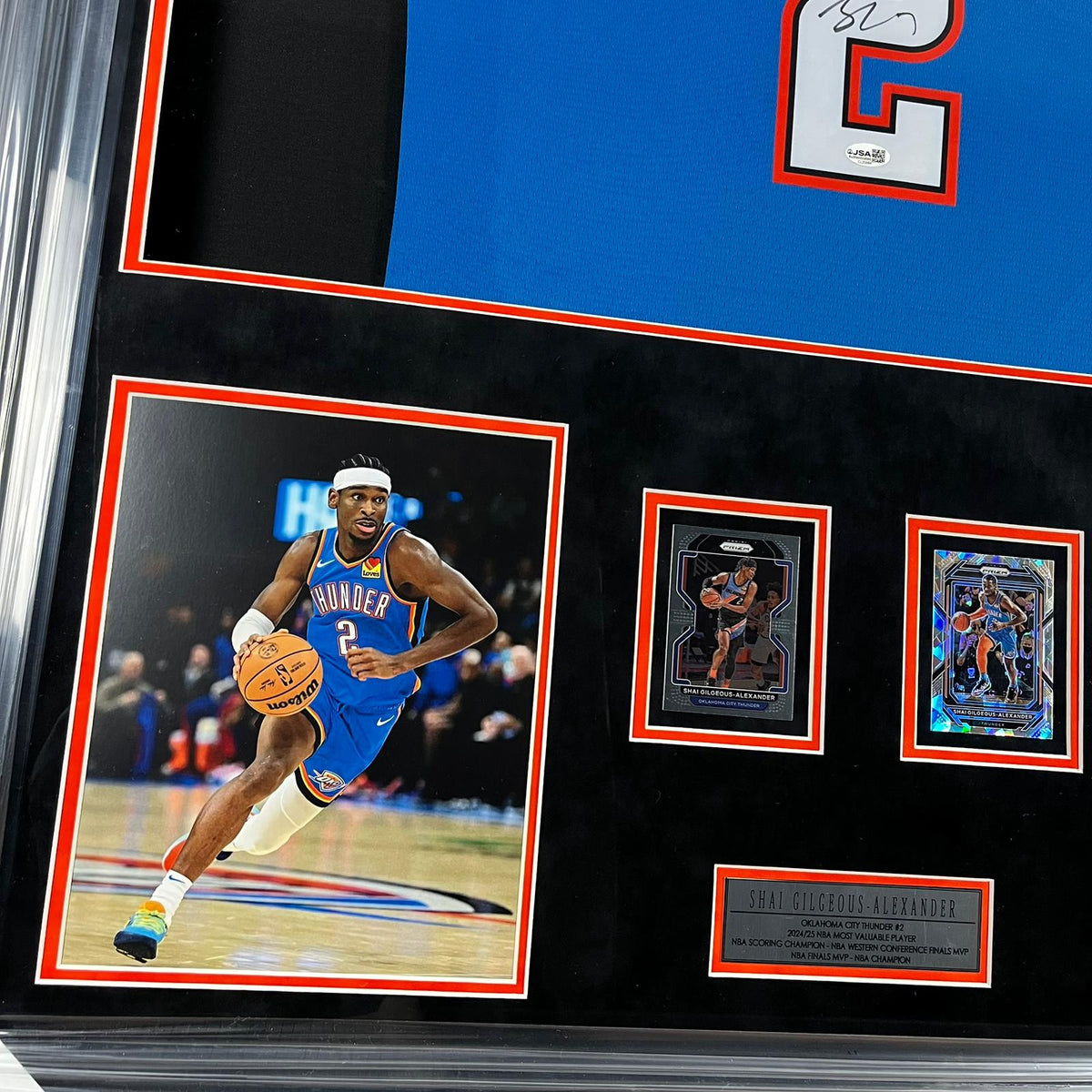 Shai Gilgeous-Alexander Signed Jersey Framed