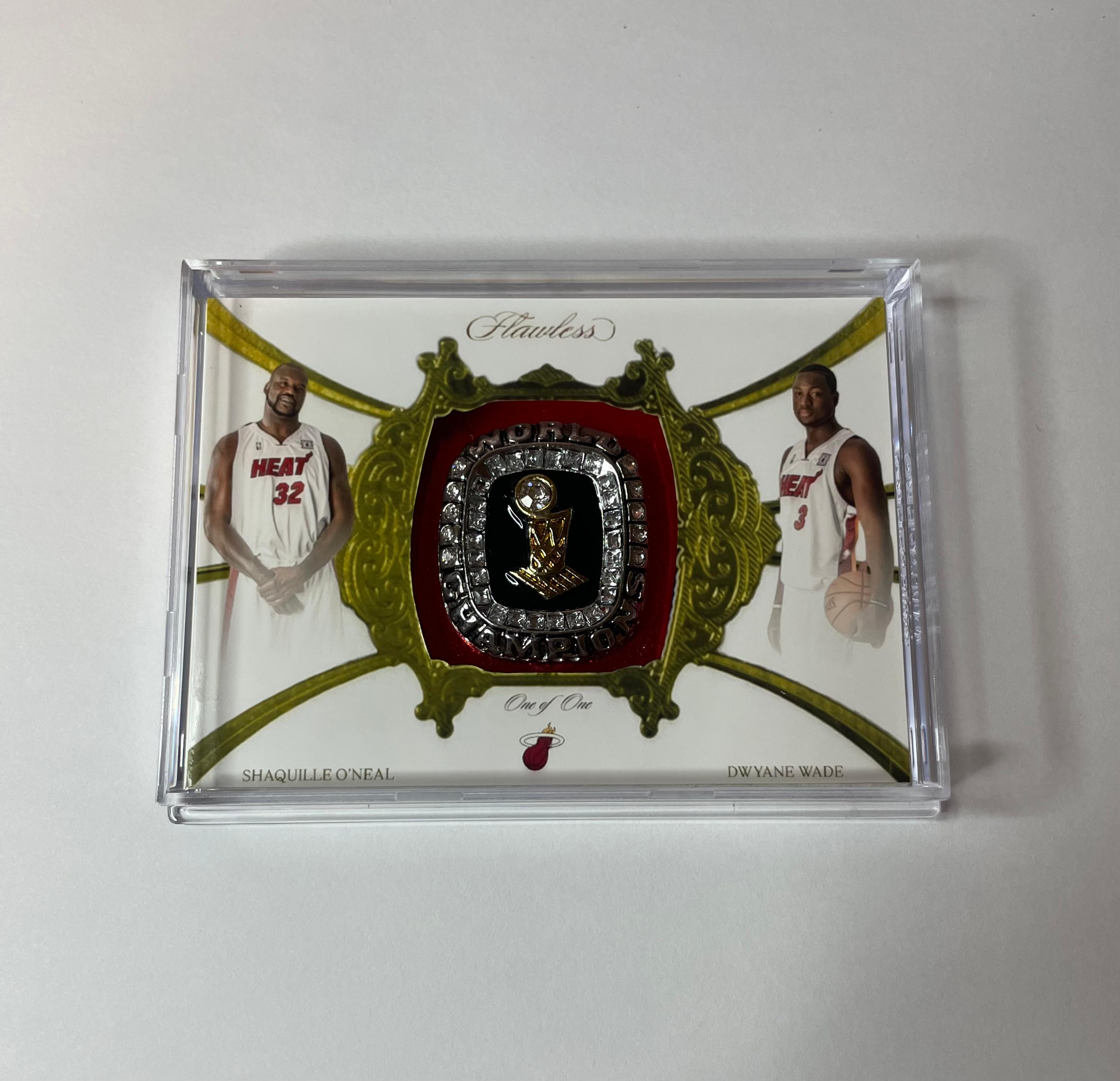Custom Dwyane Wade & Shaq Dual Ring Card
