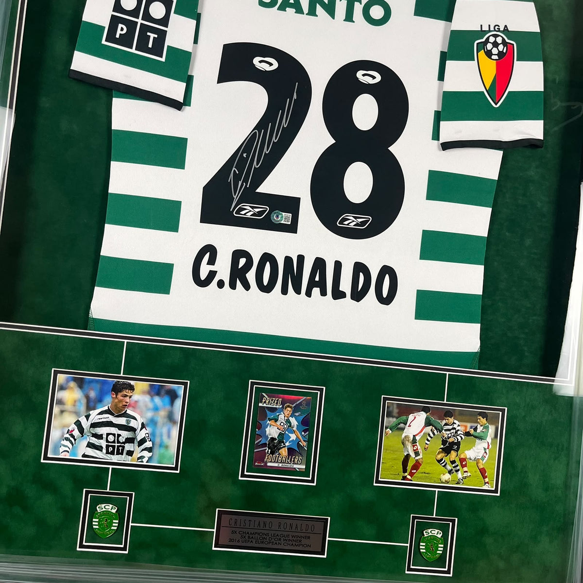 Cristiano Ronaldo Signed Jersey Framed