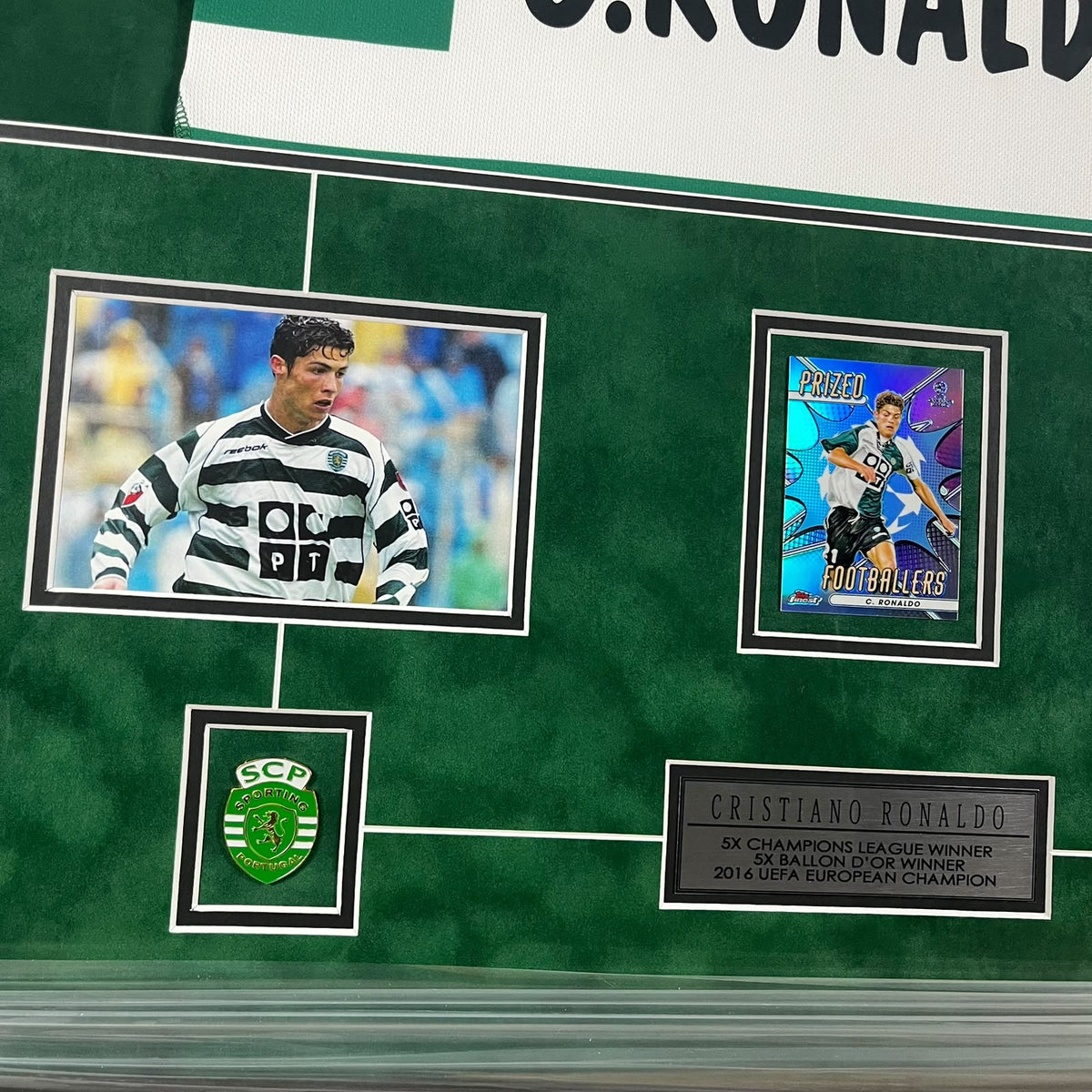 Cristiano Ronaldo Signed Jersey Framed
