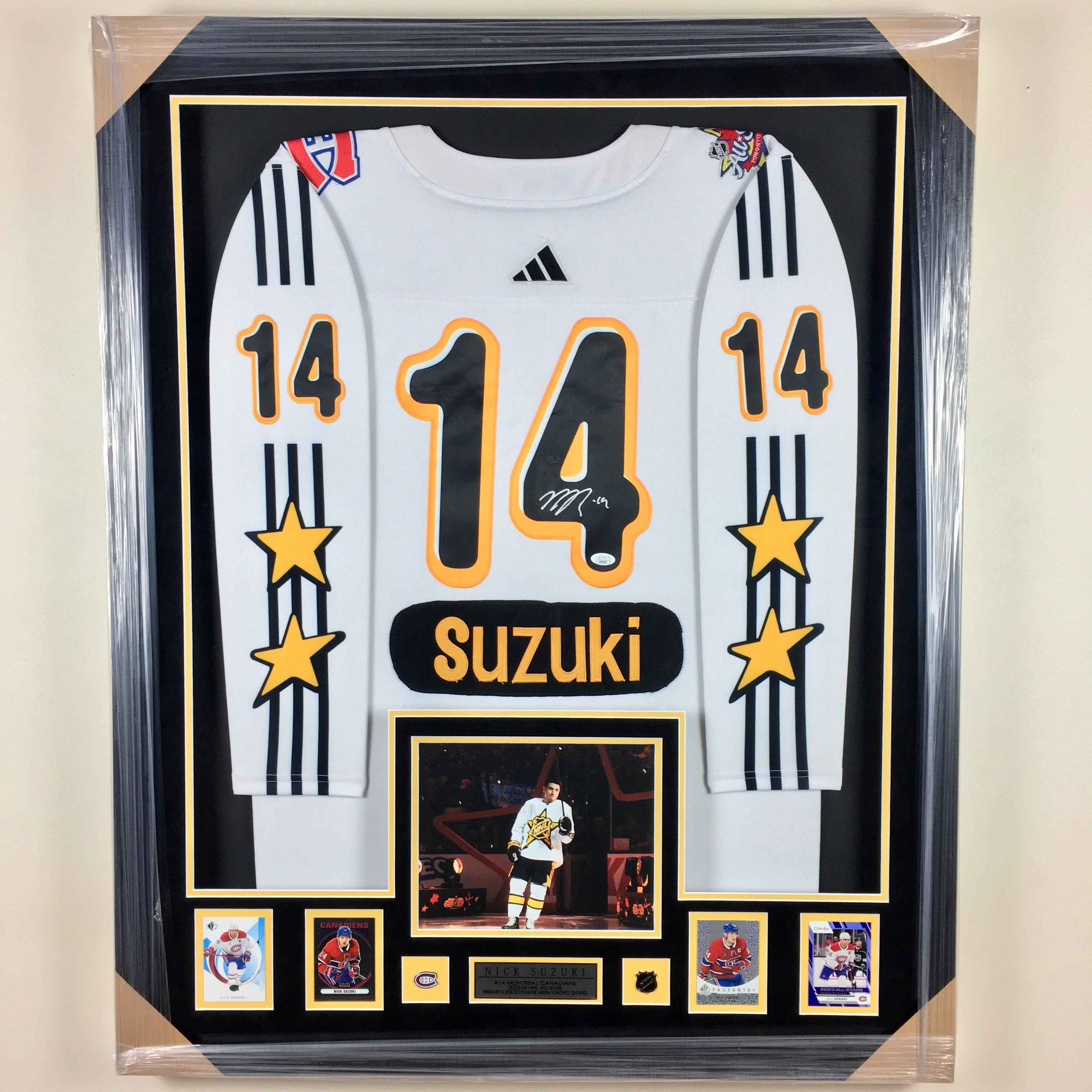 Nick Suzuki Signed Jersey Framed