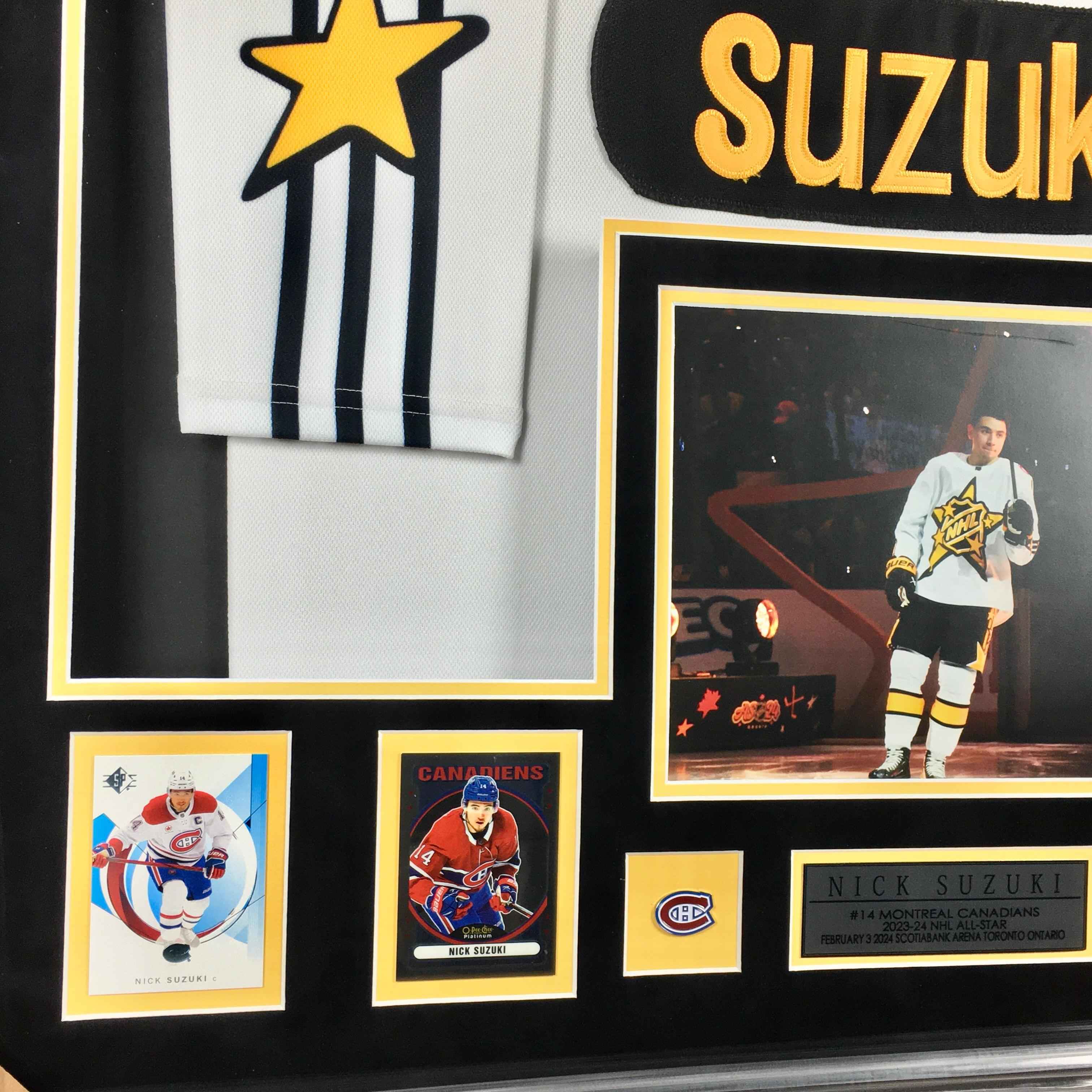 Nick Suzuki Signed Jersey Framed