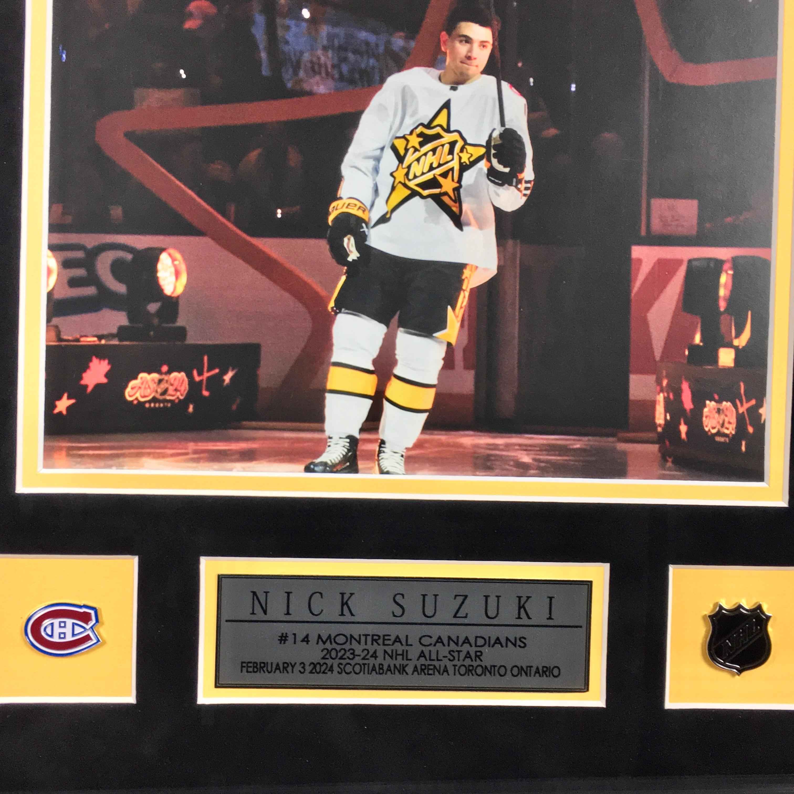 Nick Suzuki Signed Jersey Framed
