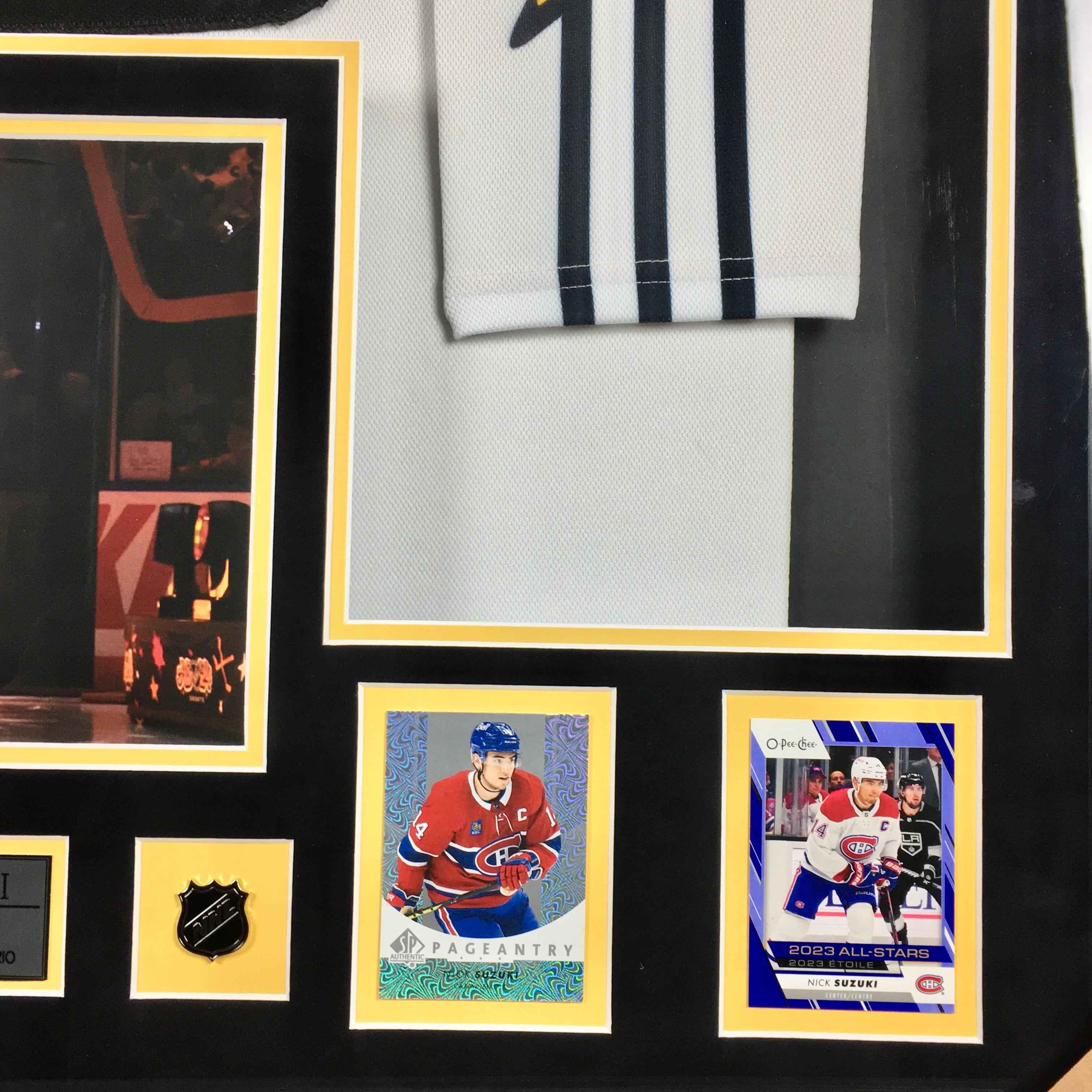 Nick Suzuki Signed Jersey Framed
