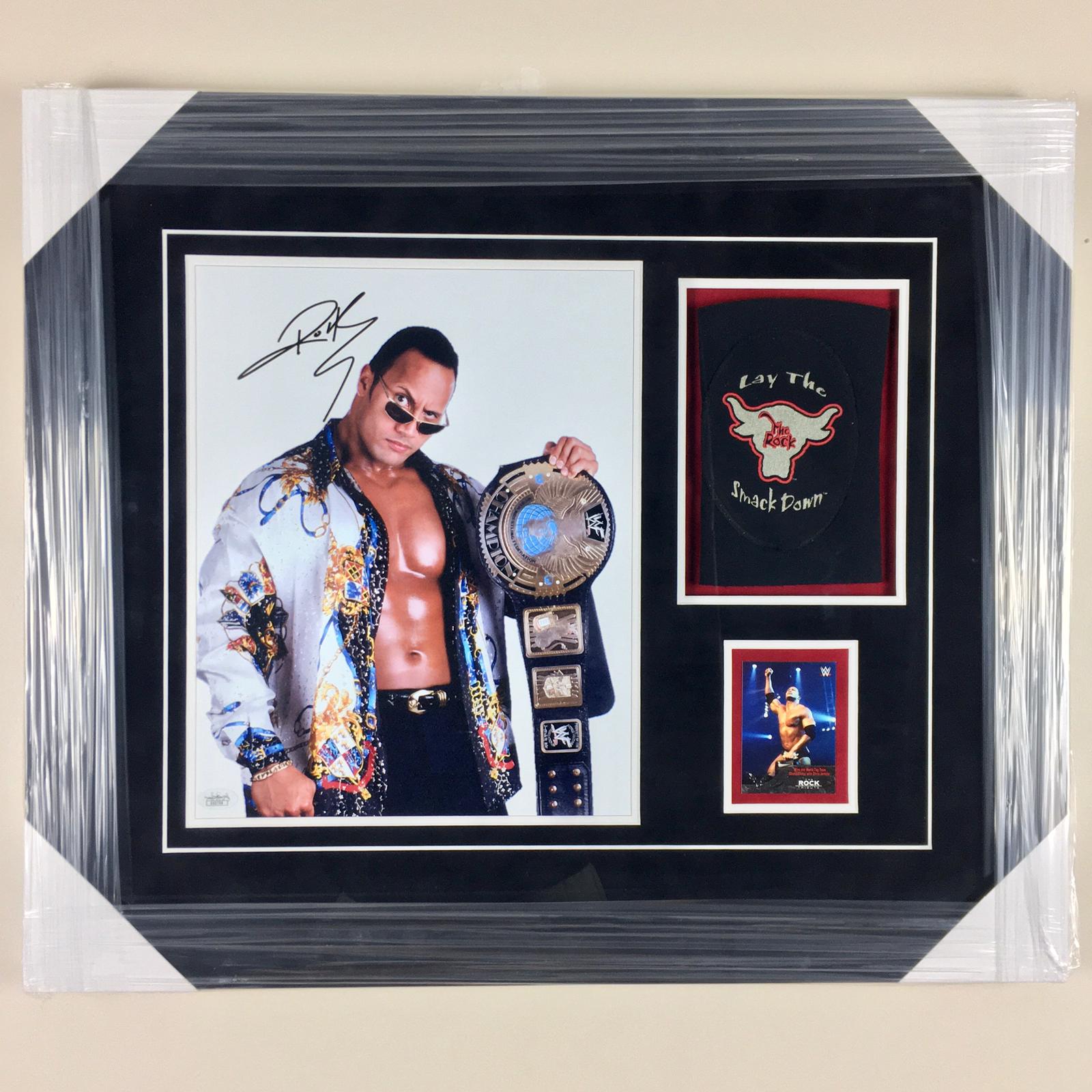 The Rock Signed Photo Framed