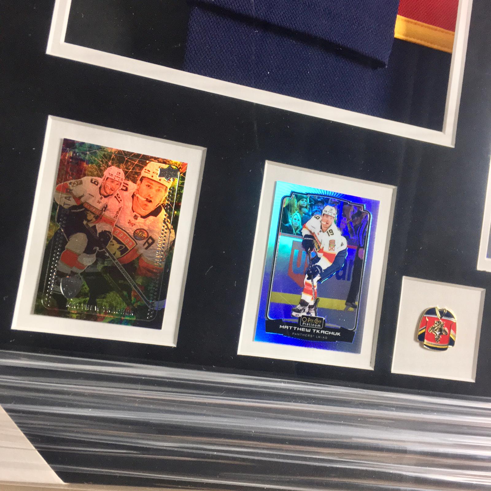 Matthew Tkachuk Signed Jersey Framed