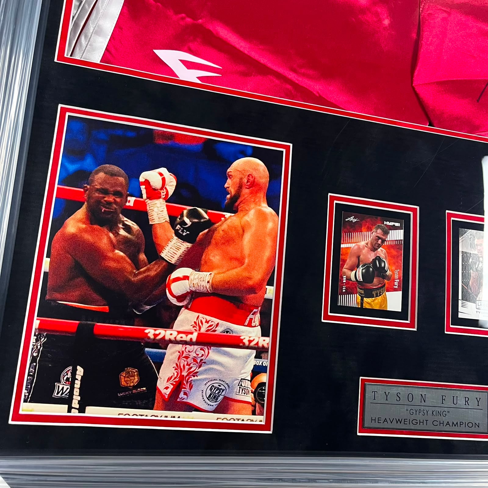Tyson Fury Signed Trunks Framed