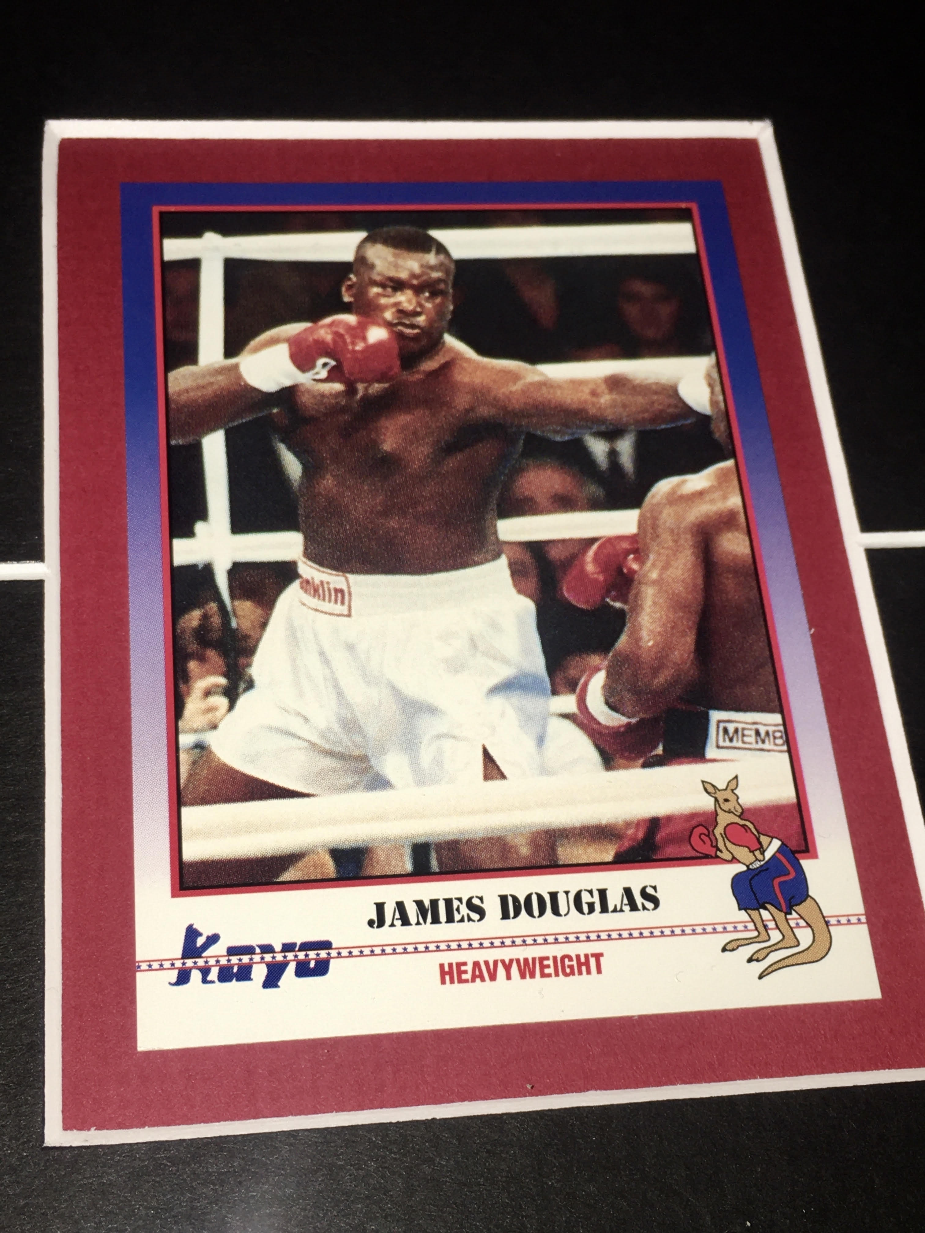 Buster Douglas signed offers Trunks