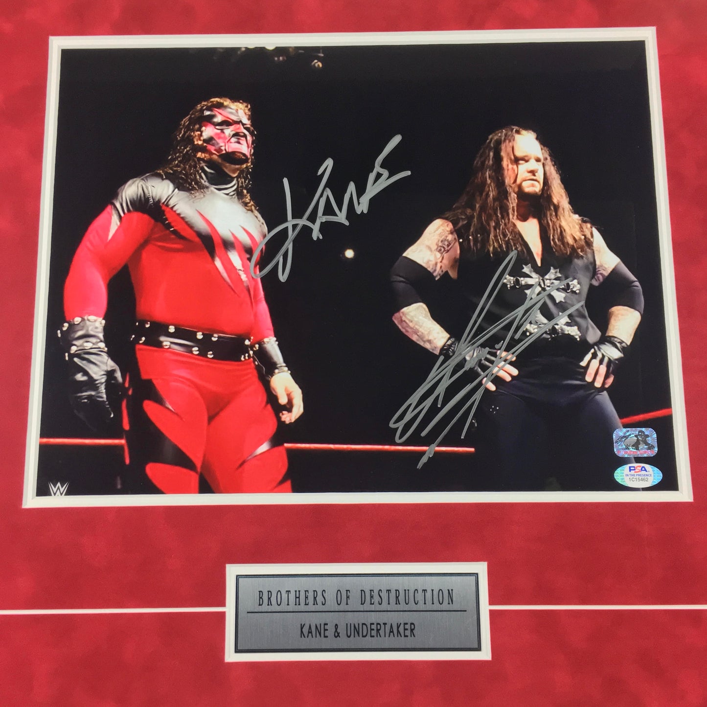 One of a Kind Undertaker & Kane Signed Photo