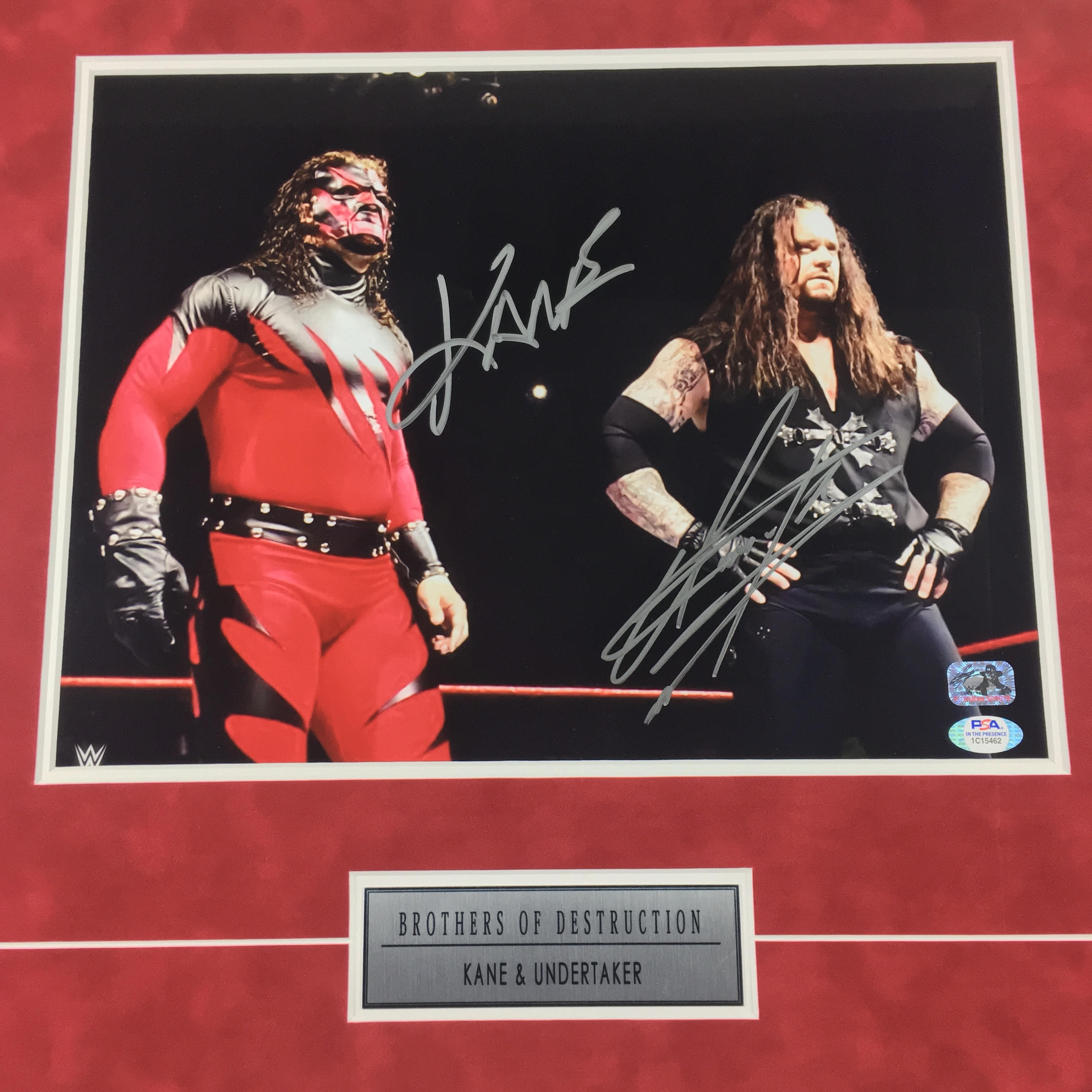 One of a Kind Undertaker & Kane Signed Photo