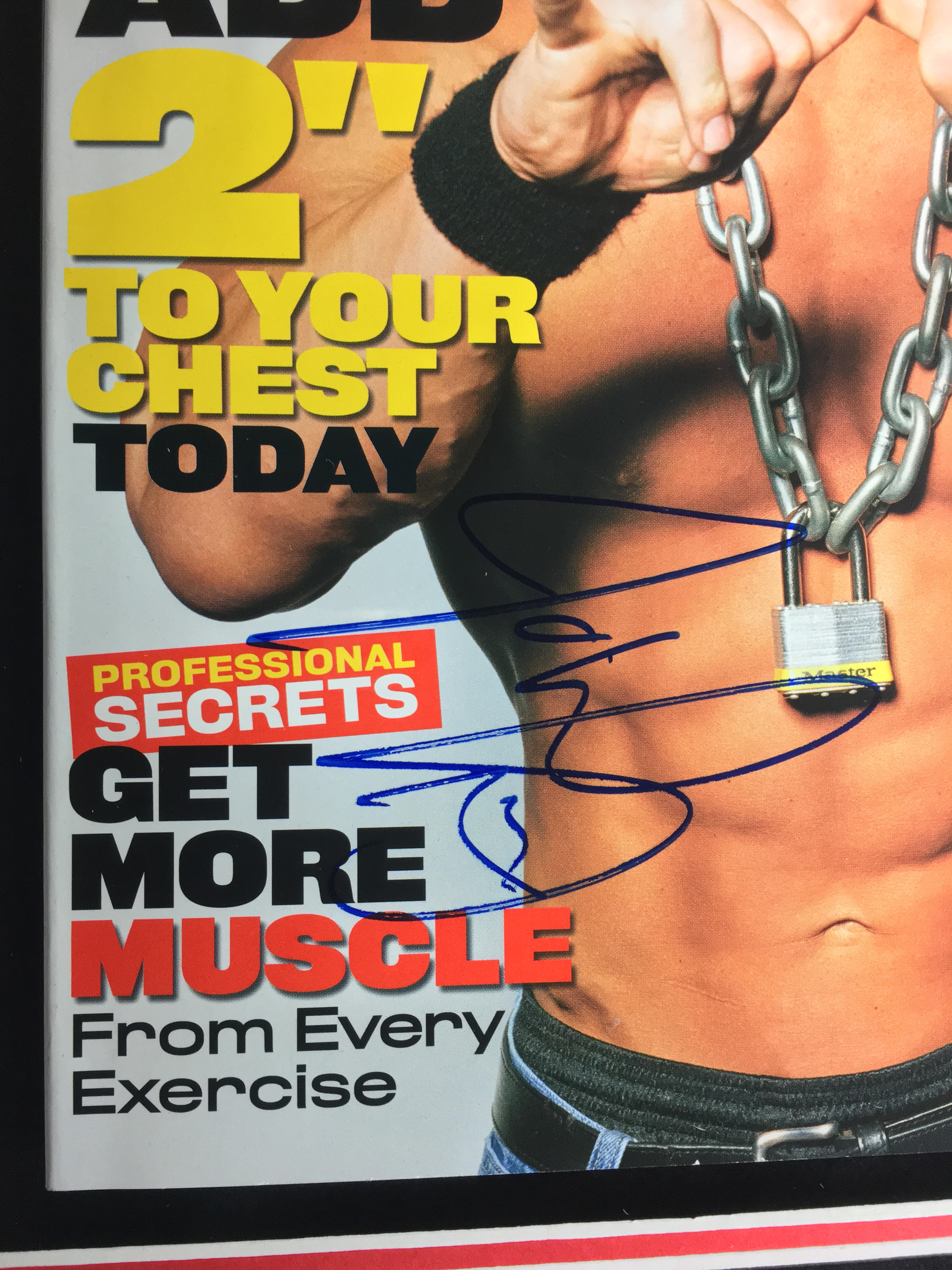 John Cena Signed Magazine with Spinner Belt