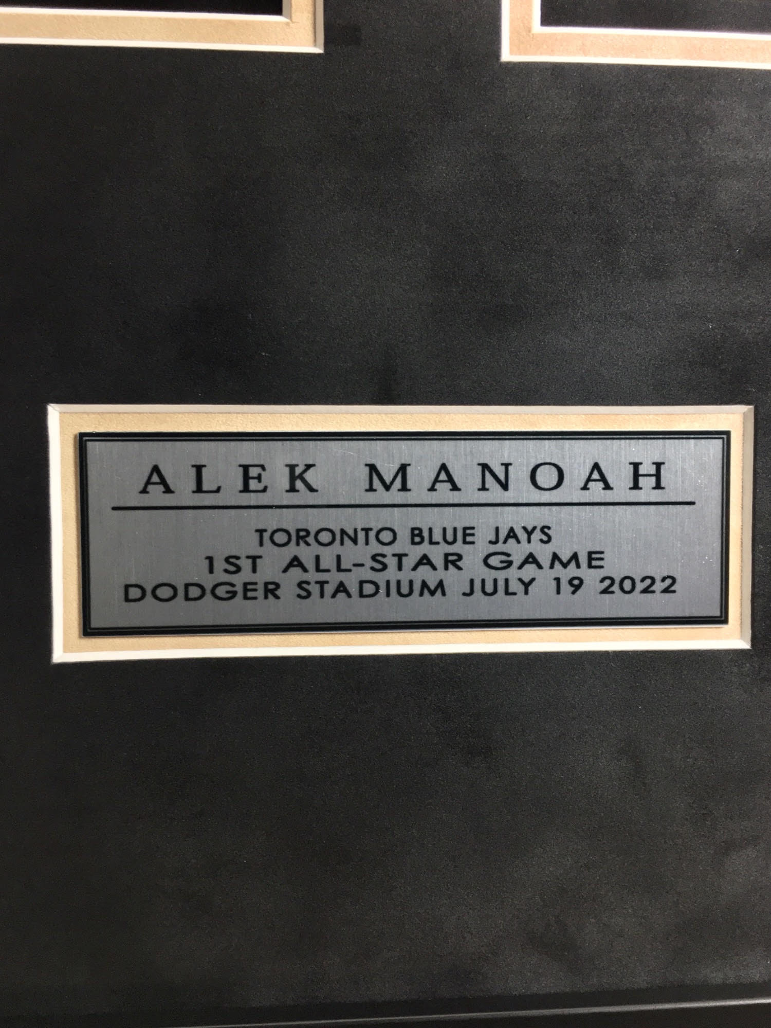 Alek Manoah Signed Jersey Framed