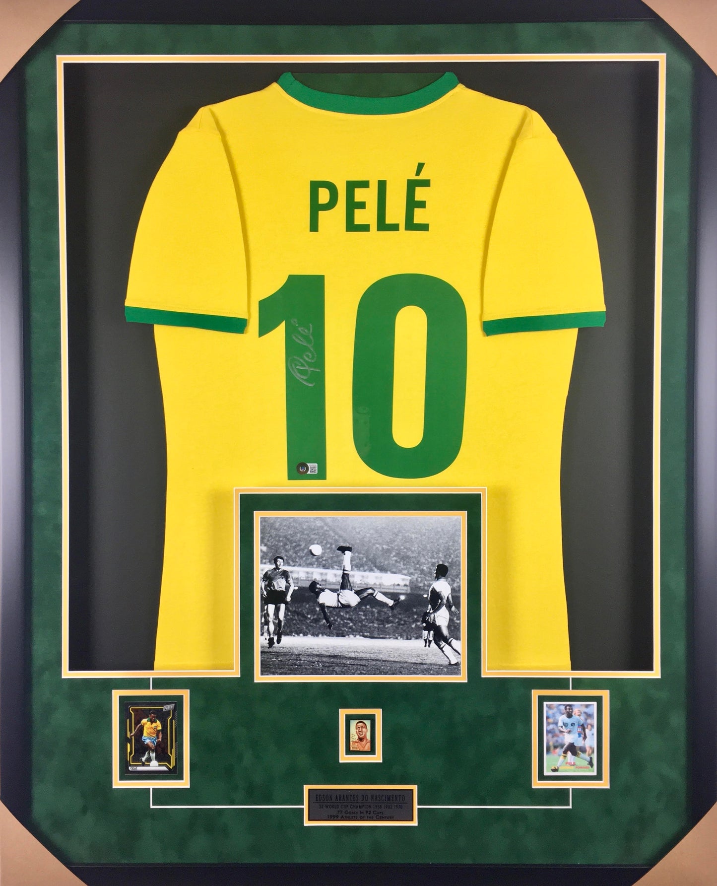 Pele Signed Jersey Framed
