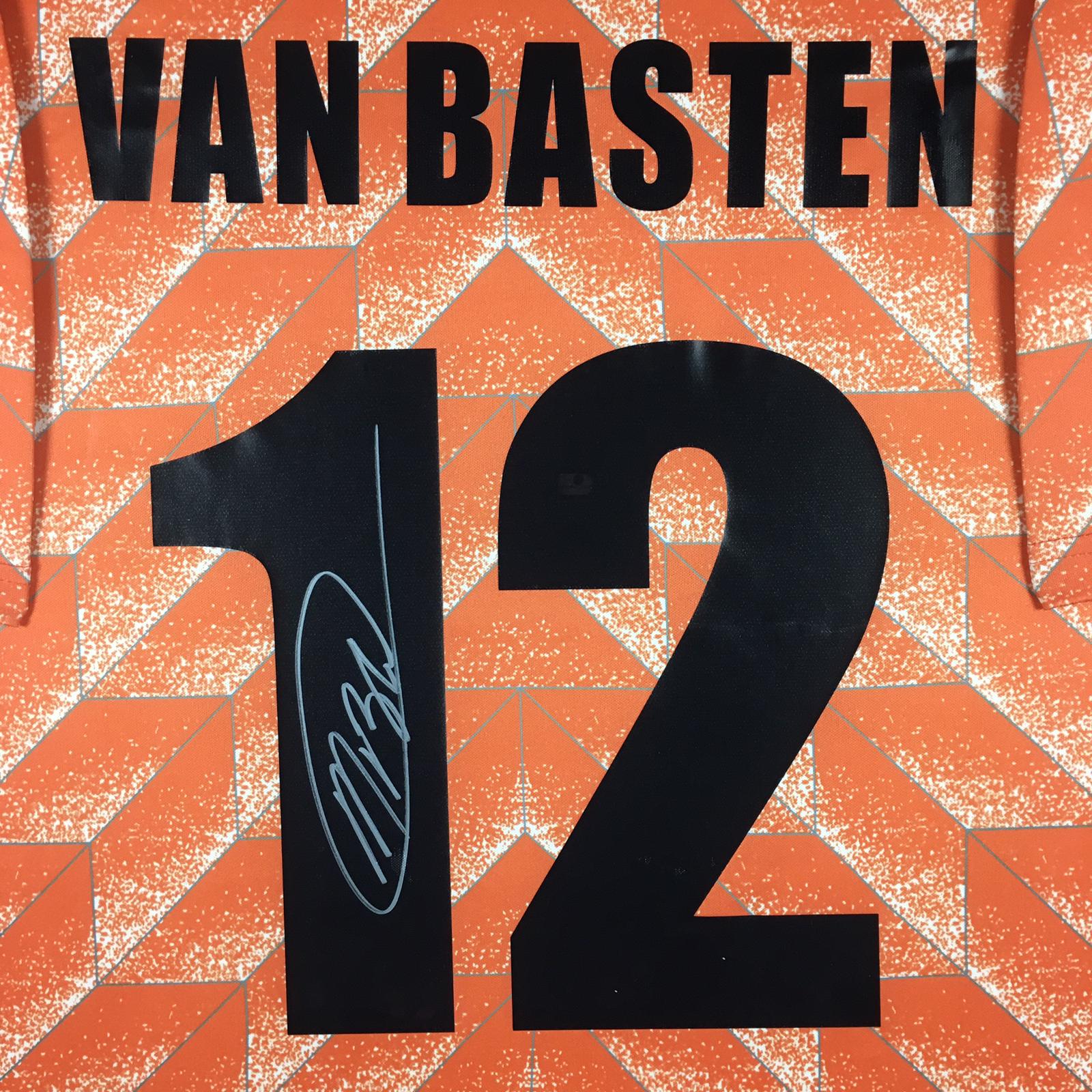 Marco van Basten Signed Jersey Framed