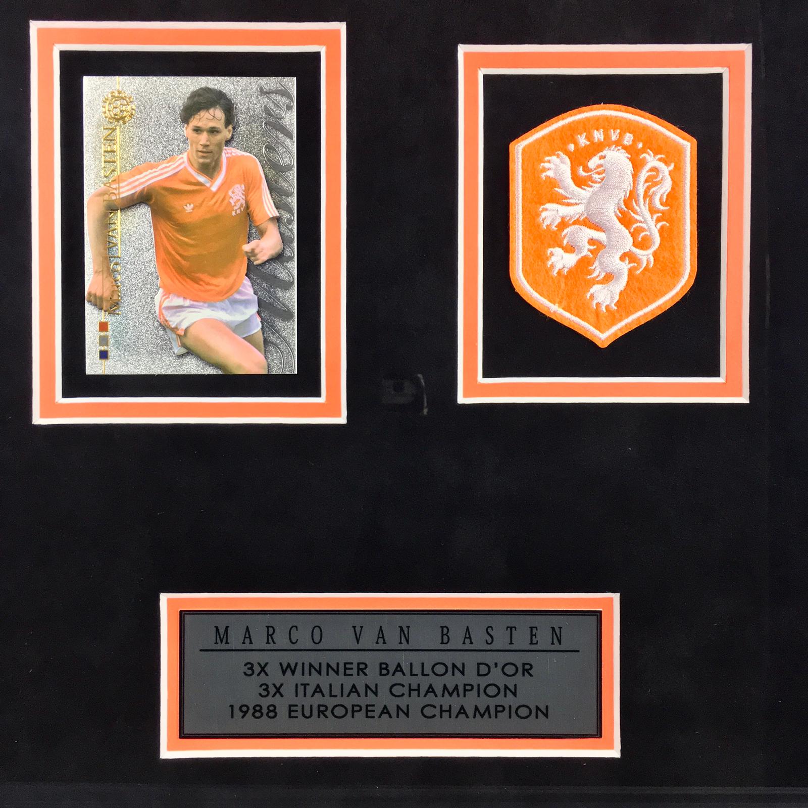 Marco van Basten Signed Jersey Framed