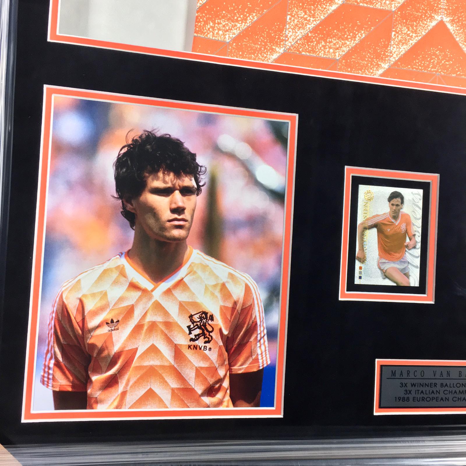 Marco van Basten Signed Jersey Framed